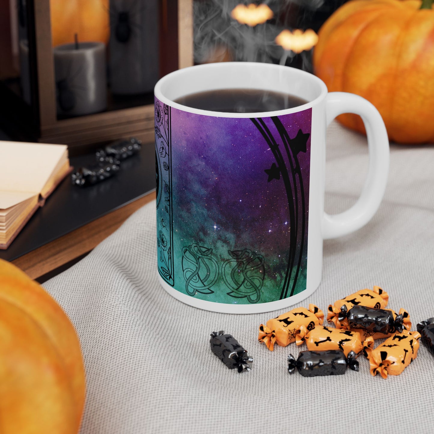 Taurus Stardust White Ceramic Mug