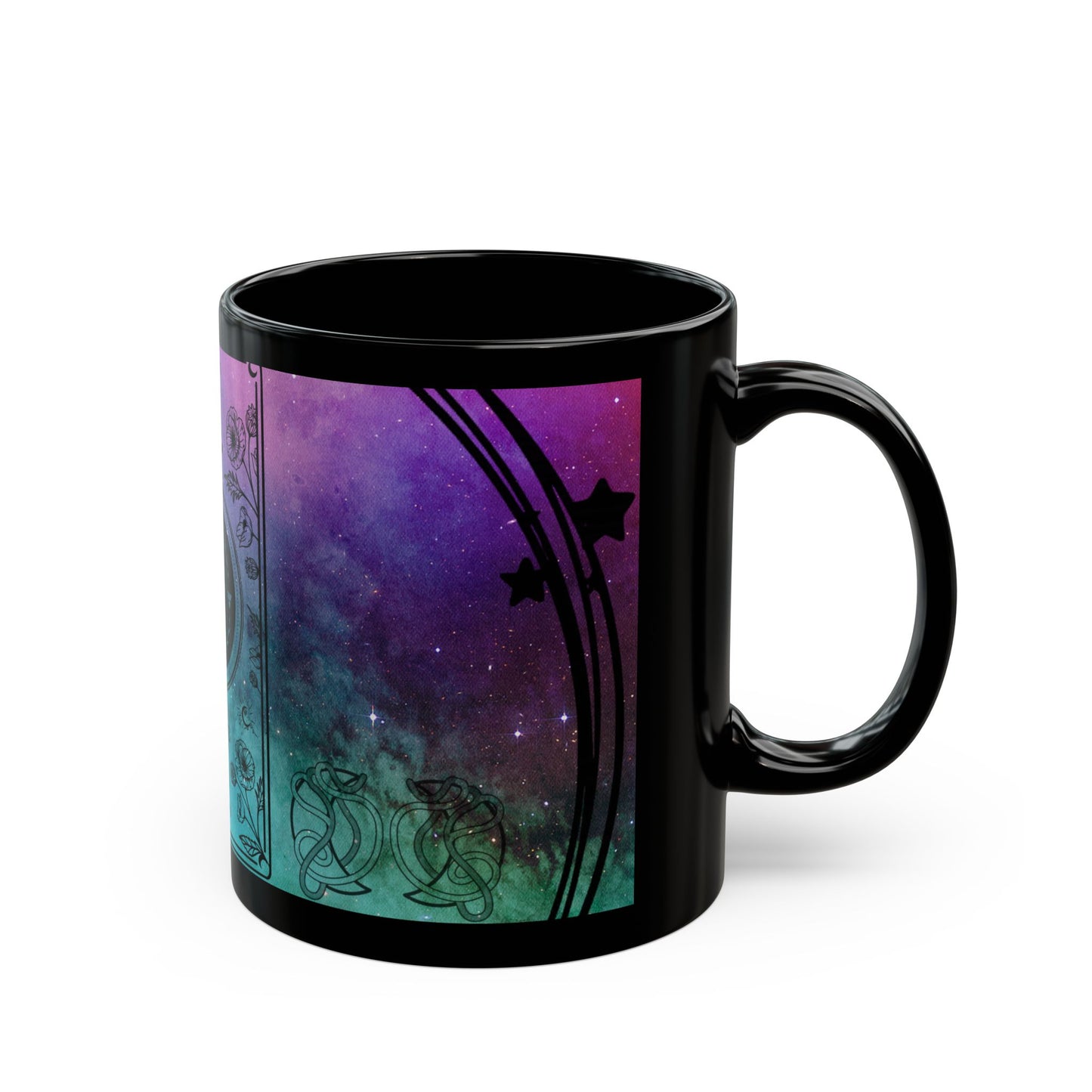 Taurus Stardust Black Ceramic Mug