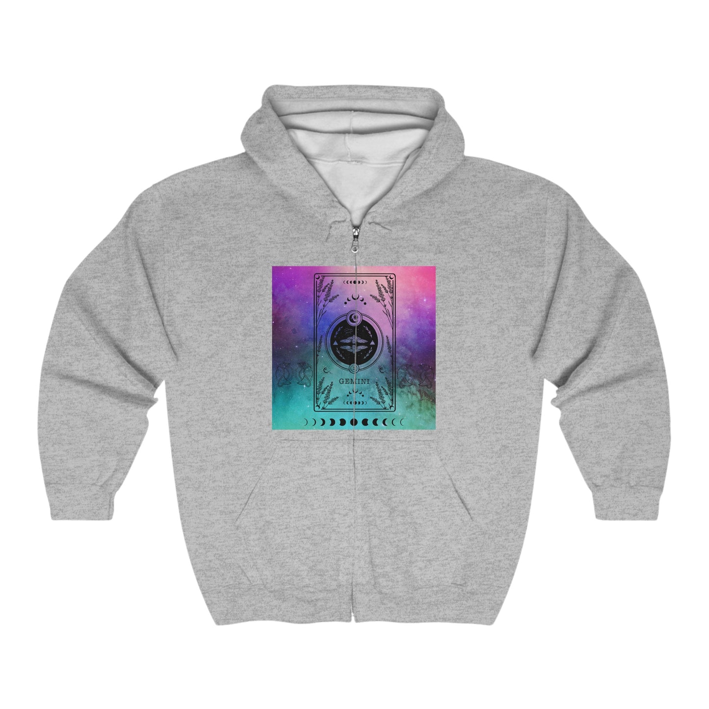 Galaxy Gemini Zodiac Zip-Up Hoodie