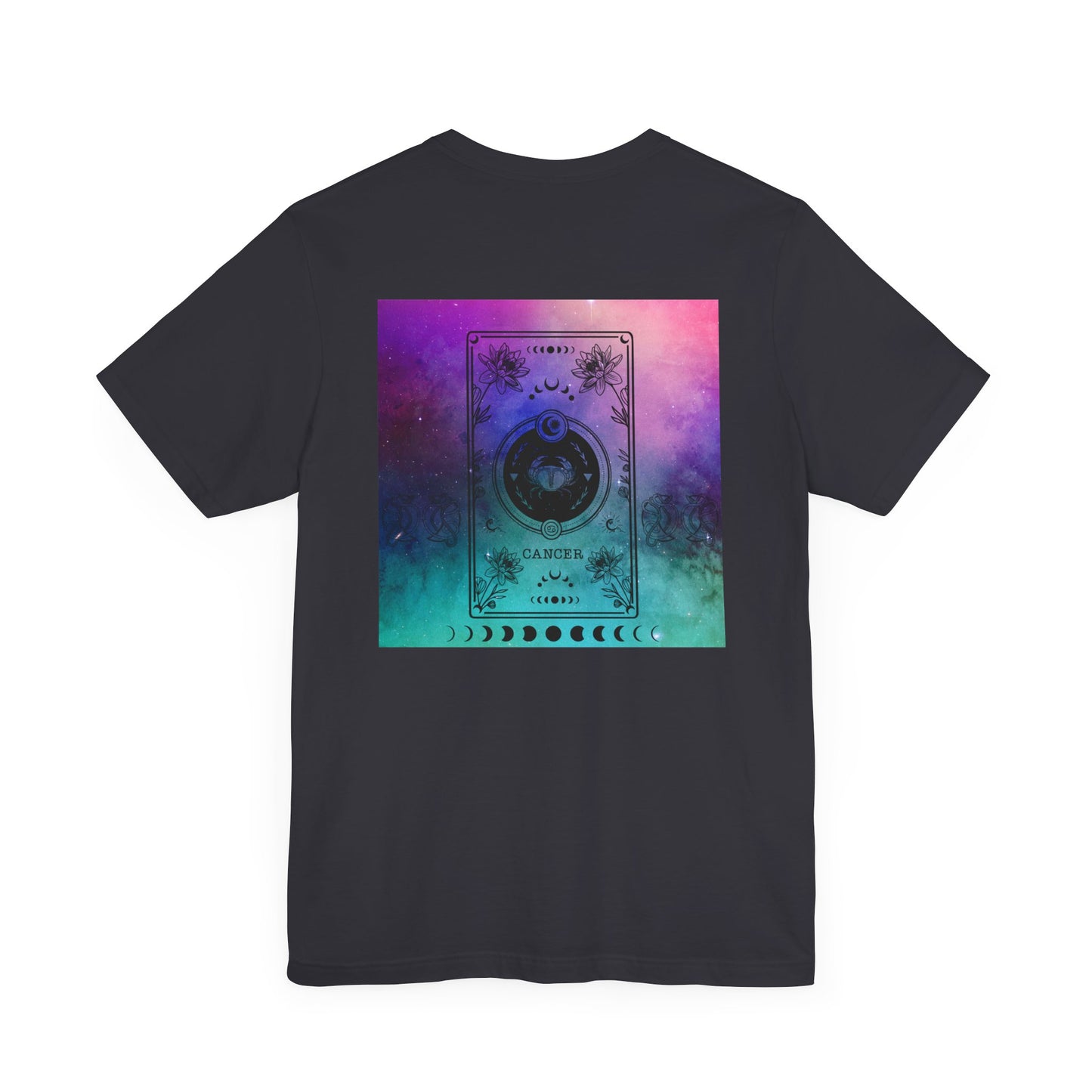 Cancer Trippy Galaxy Zodiac Short Sleeve Tee