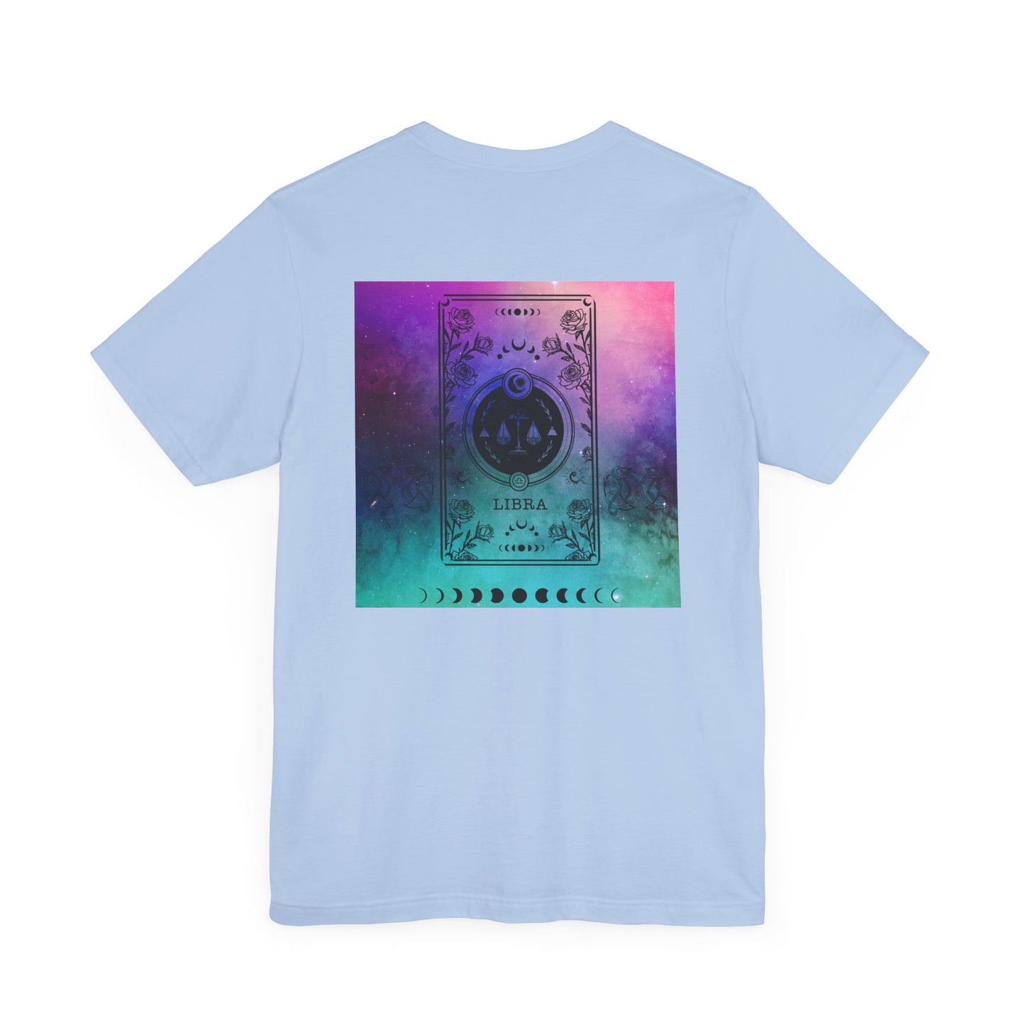 Libra Trippy Galaxy Zodiac Short Sleeve Tee
