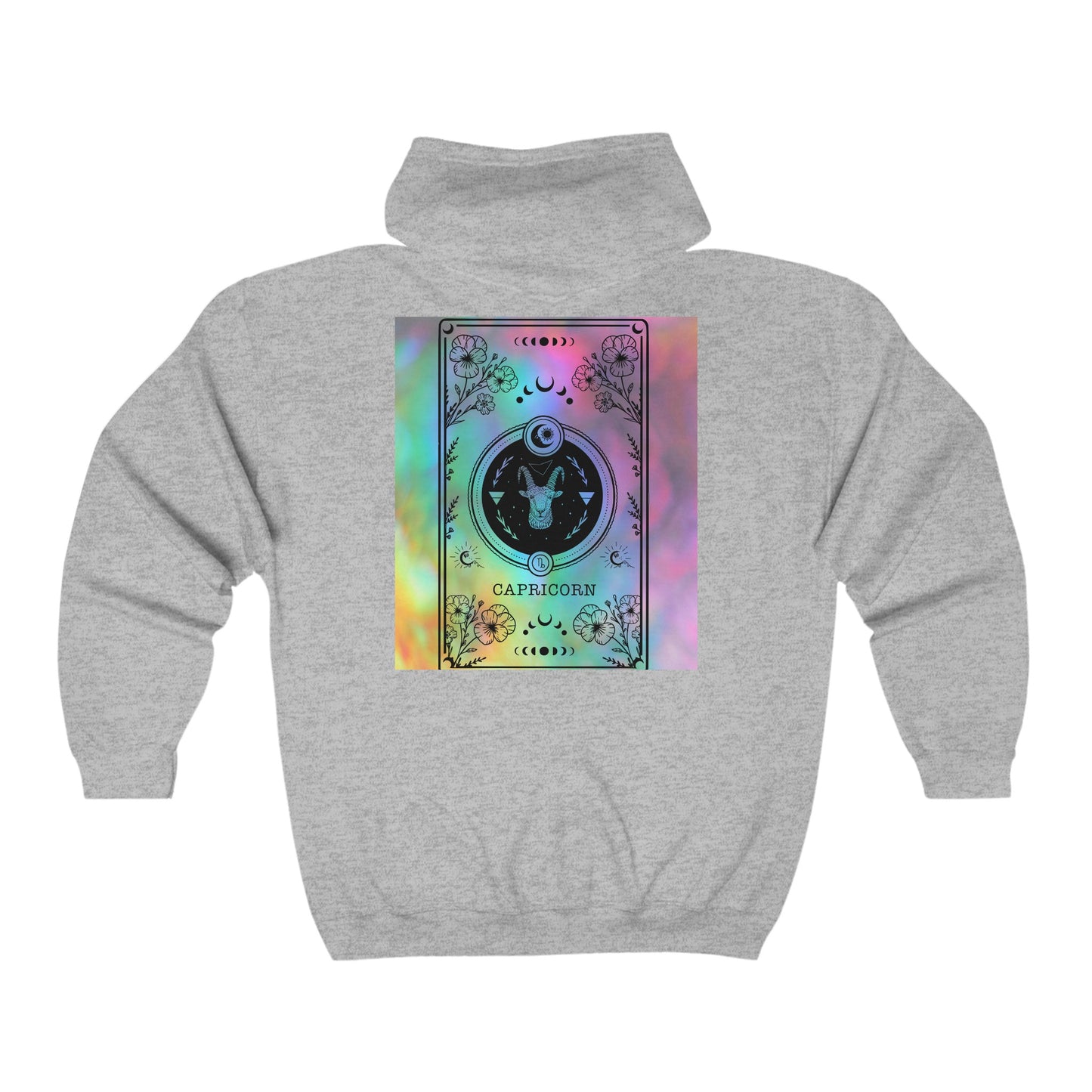 Capricorn Zodiac Zip-Up Hoodie