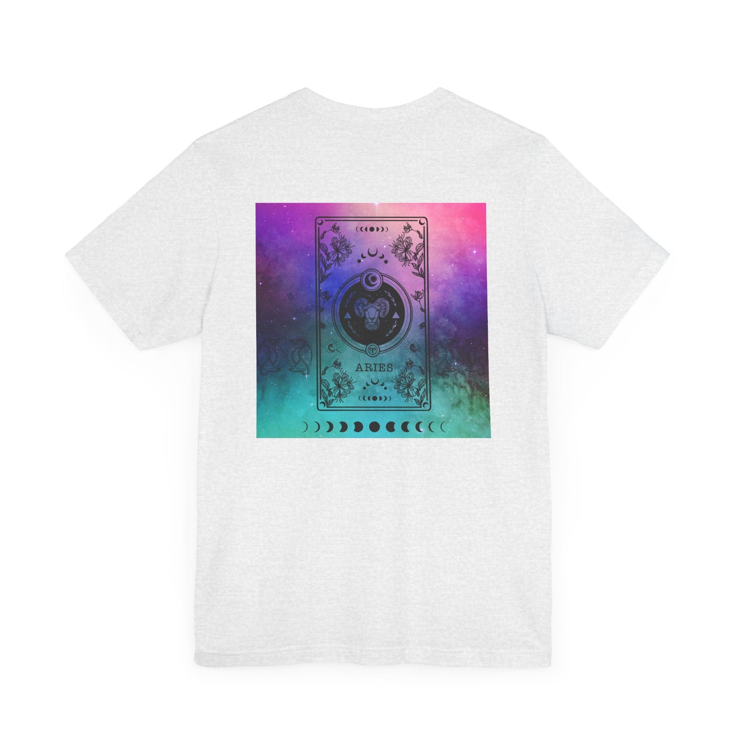 Aries Trippy Galaxy Zodiac Short Sleeve Tee