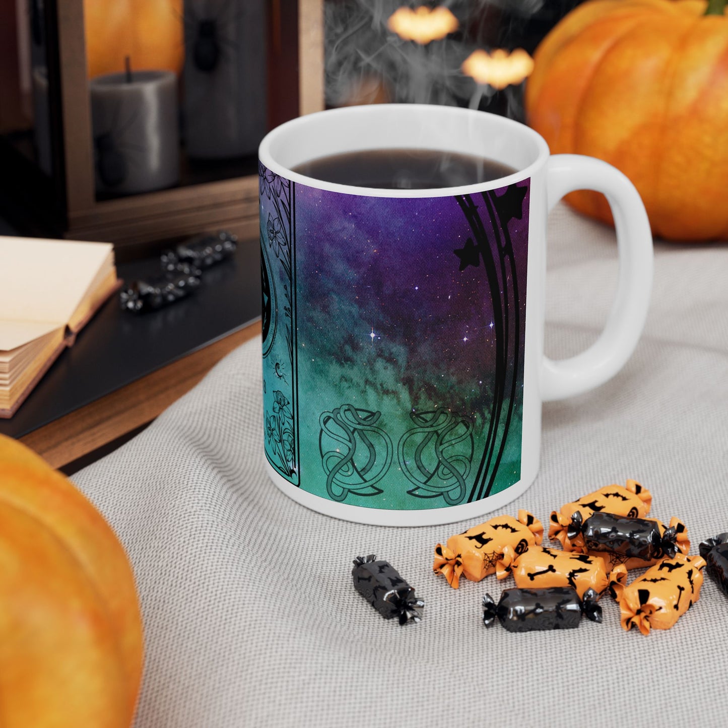 Pisces Stardust White Ceramic Mug