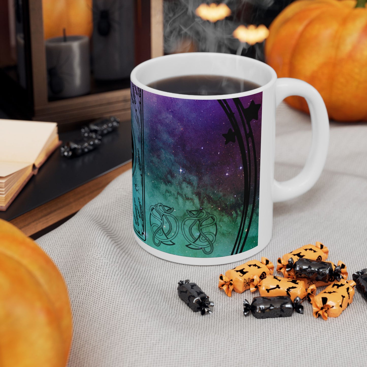 Gemini Stardust White Ceramic Mug