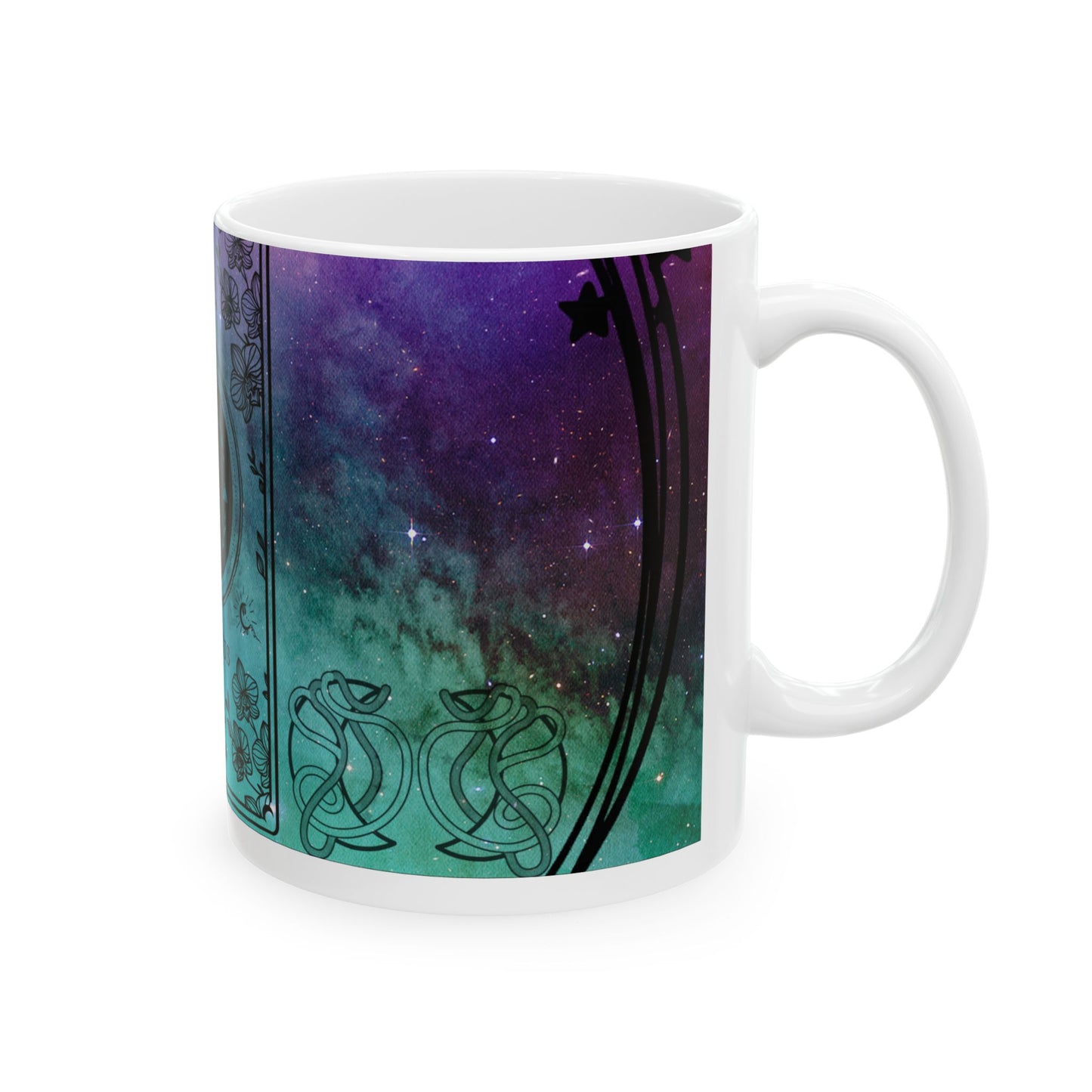 Aquarius Stardust White Ceramic Mug