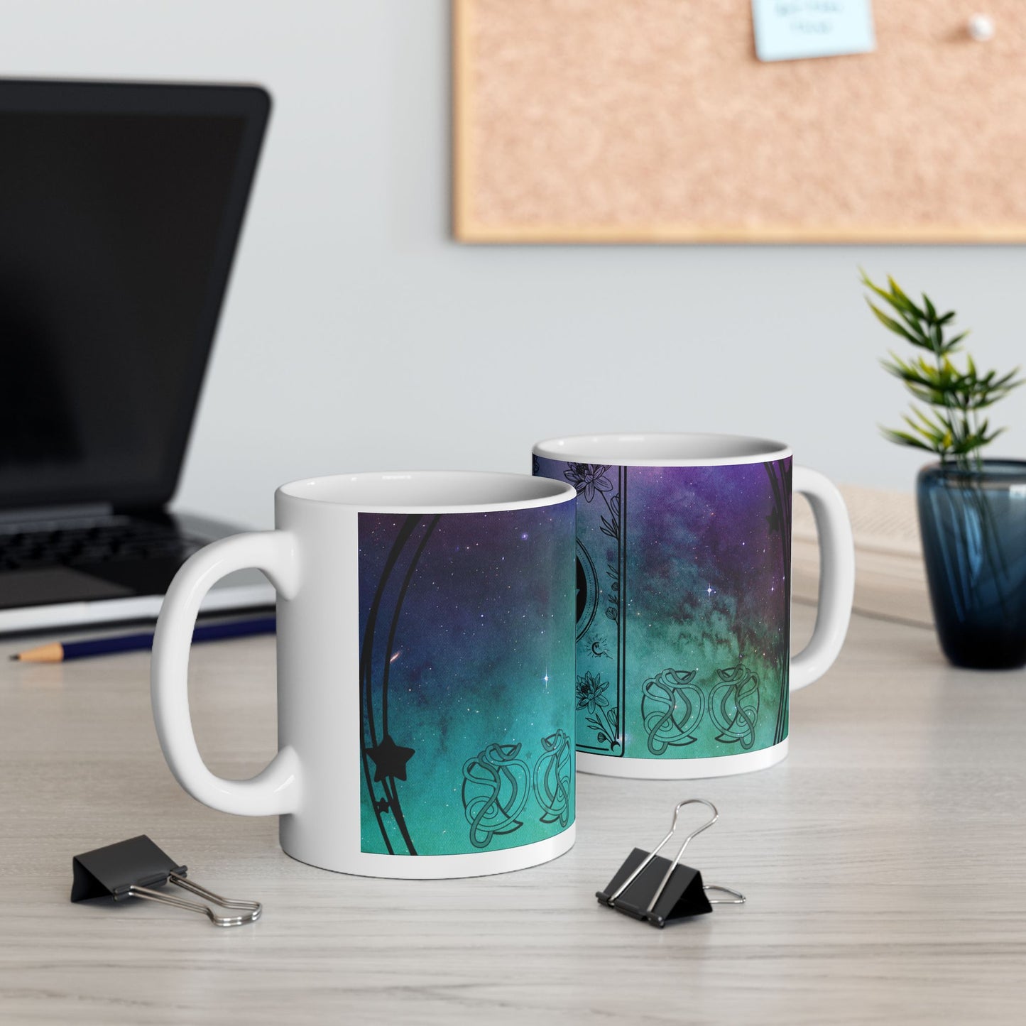 Cancer Stardust White Ceramic Mug