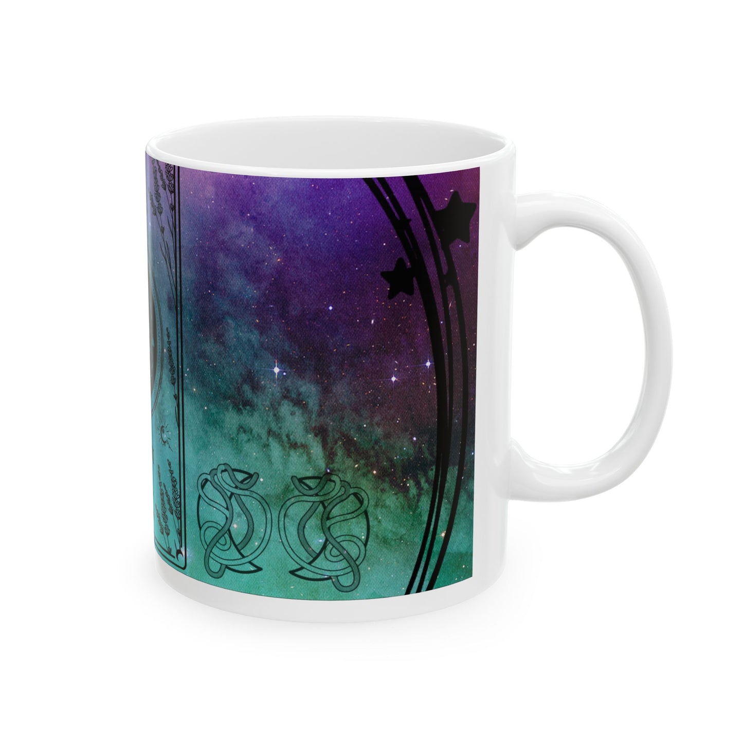 Gemini Stardust White Ceramic Mug