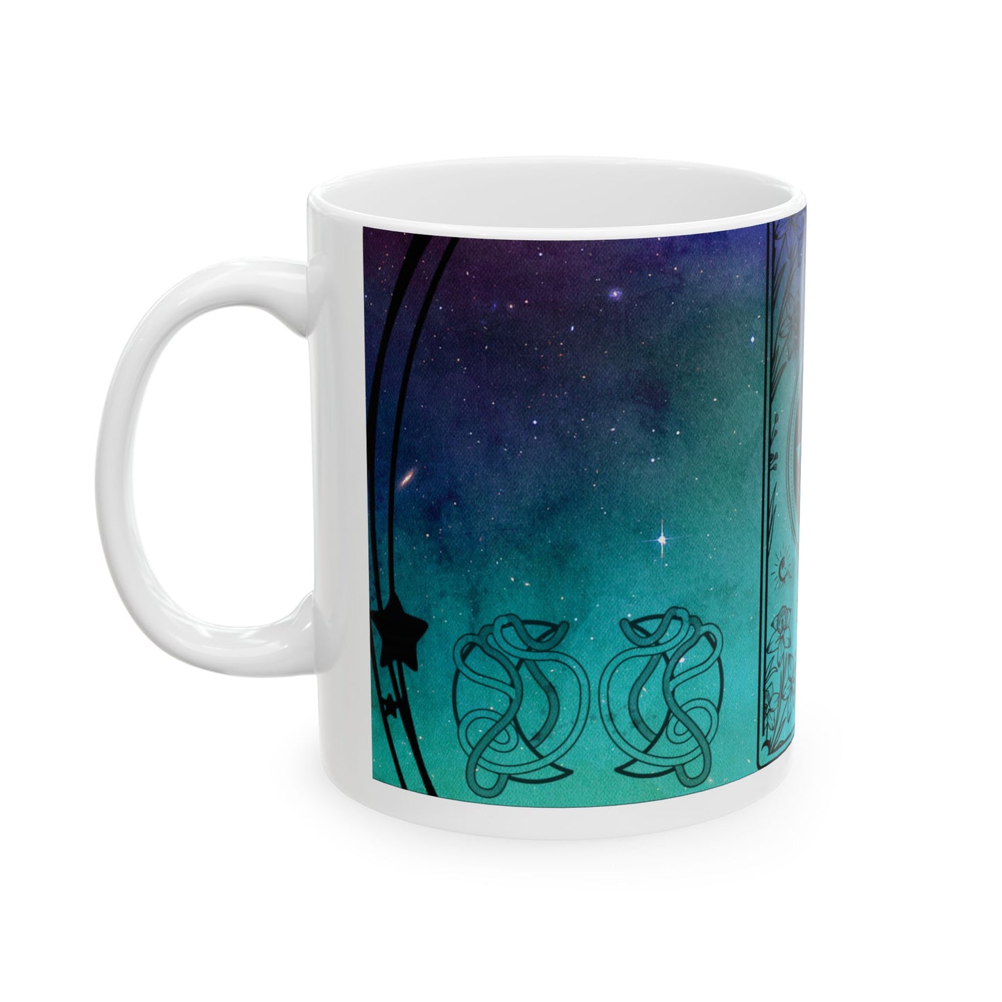 Pisces Stardust White Ceramic Mug