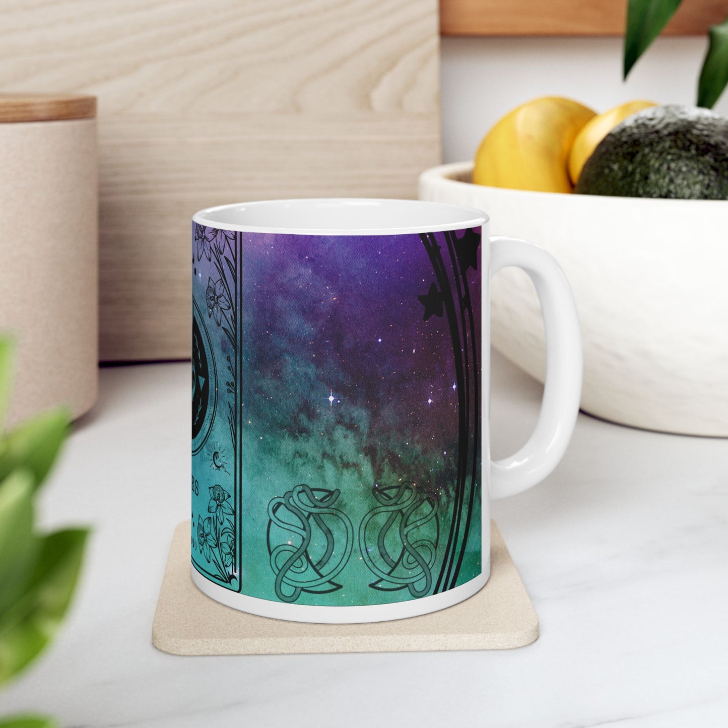 Pisces Stardust White Ceramic Mug