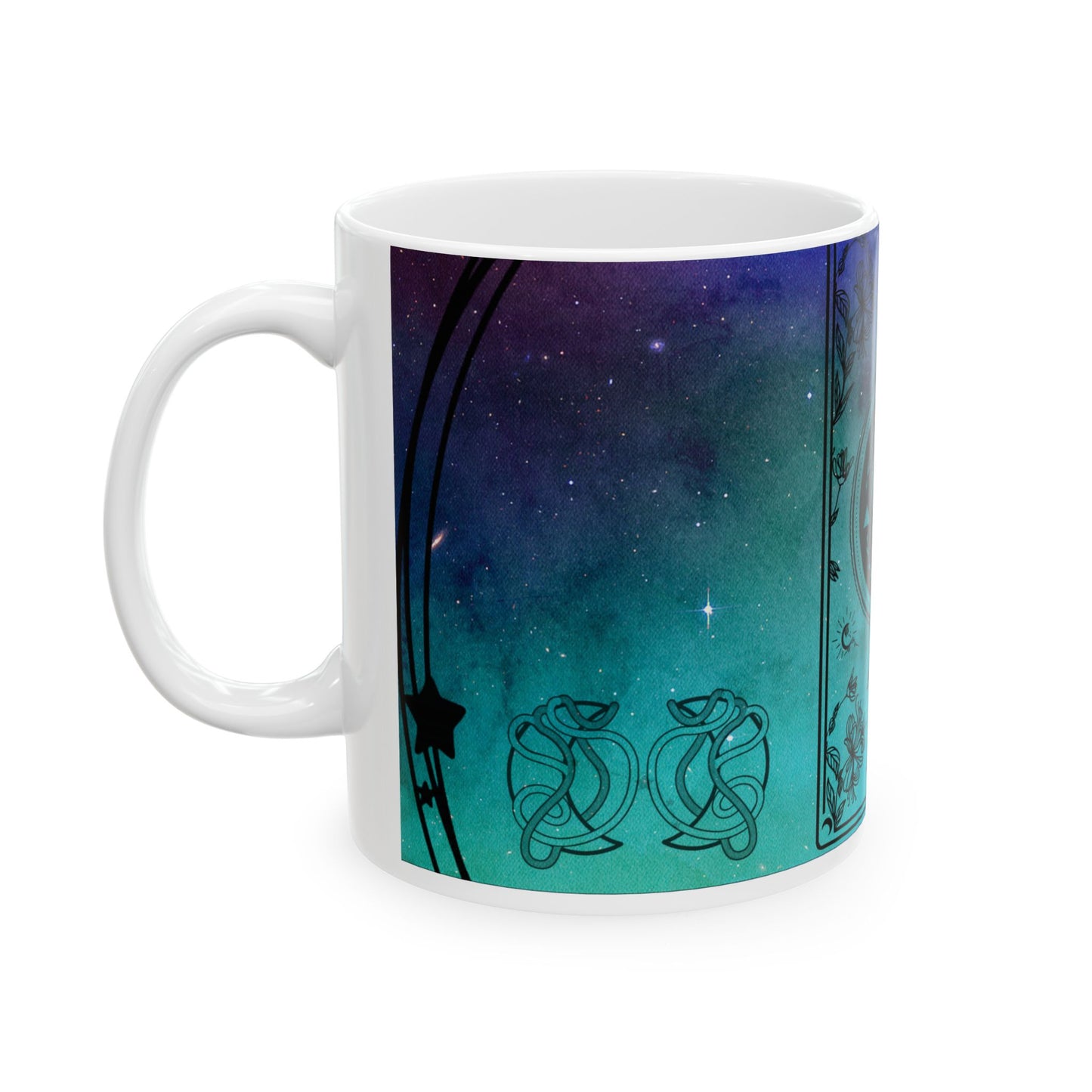 Aries Stardust White Ceramic Mug