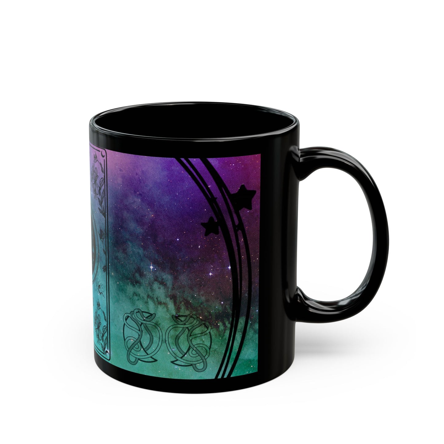 Aries Stardust Black Ceramic Mug