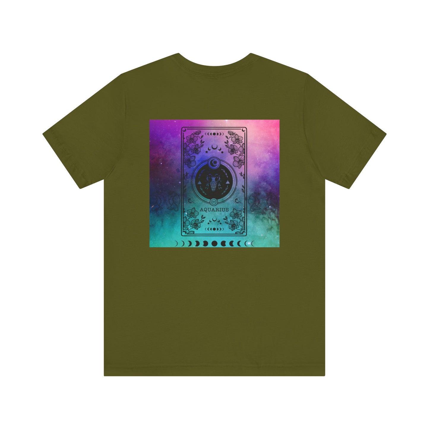 Aquarius Trippy Galaxy Zodiac Short Sleeve Tee