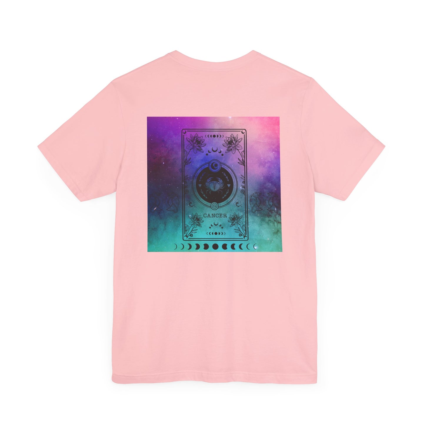 Cancer Trippy Galaxy Zodiac Short Sleeve Tee