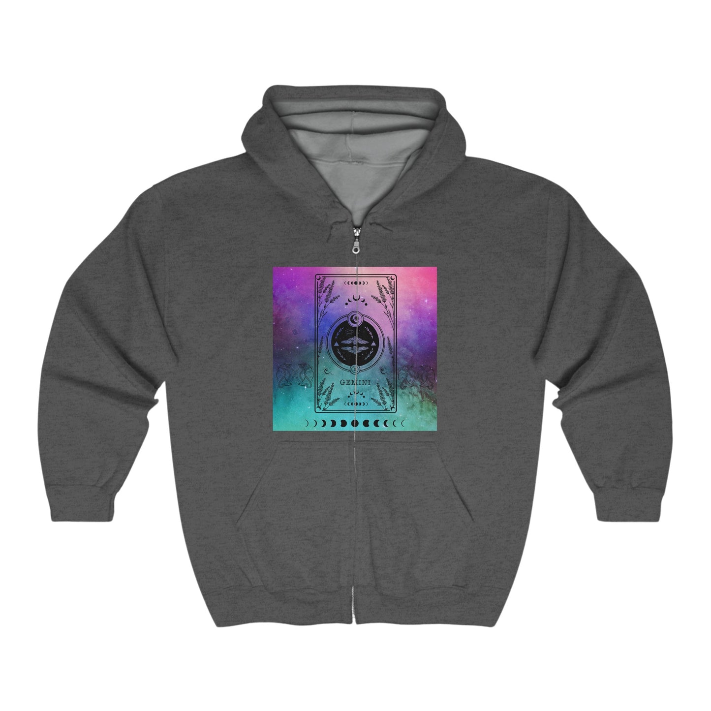 Galaxy Gemini Zodiac Zip-Up Hoodie