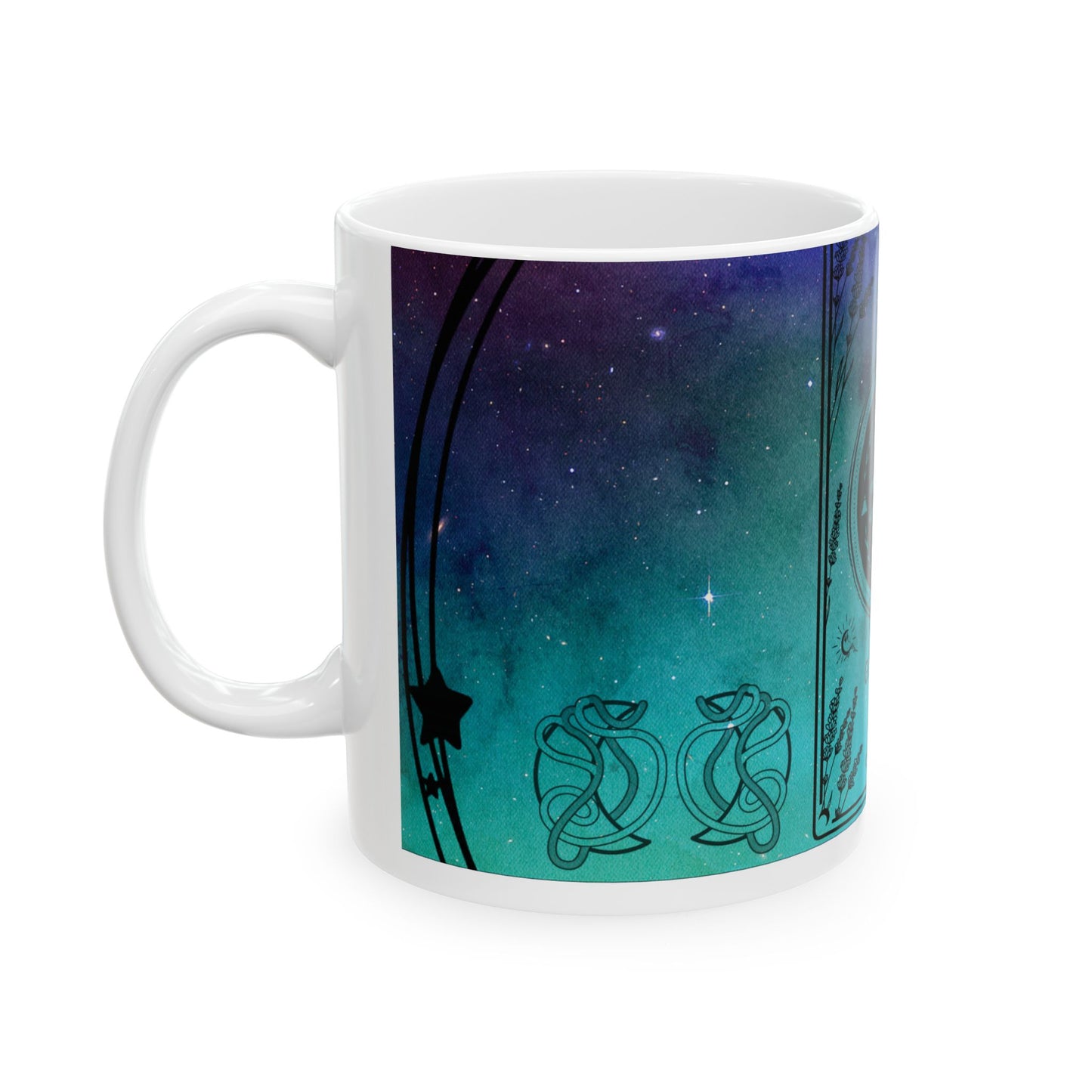 Gemini Stardust White Ceramic Mug