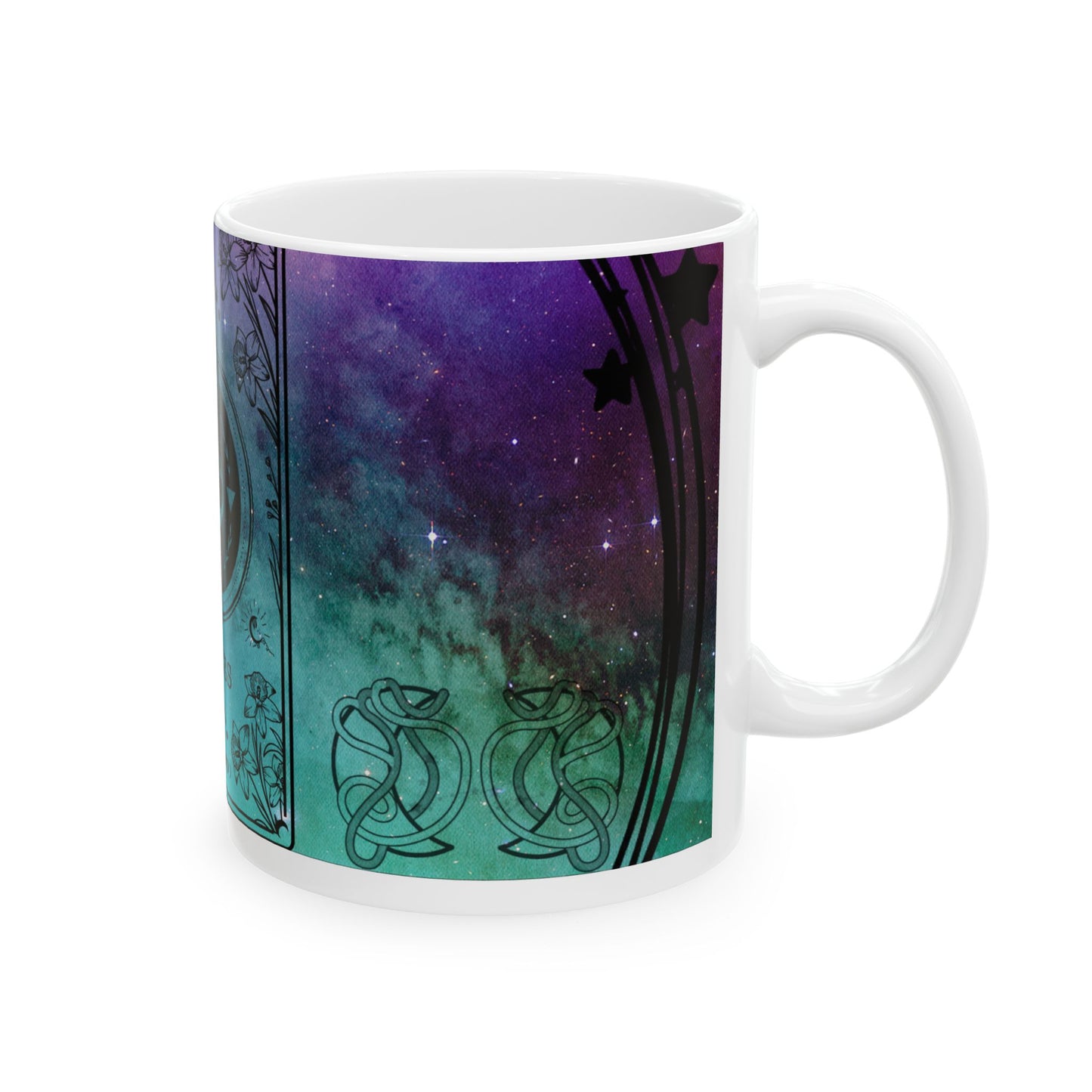 Pisces Stardust White Ceramic Mug