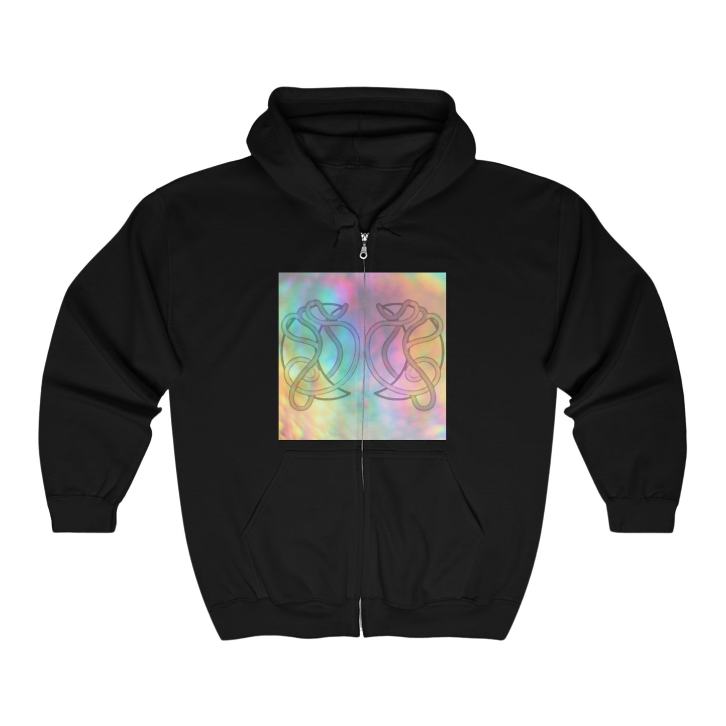 Aquarius Zodiac Zip-Up Hoodie