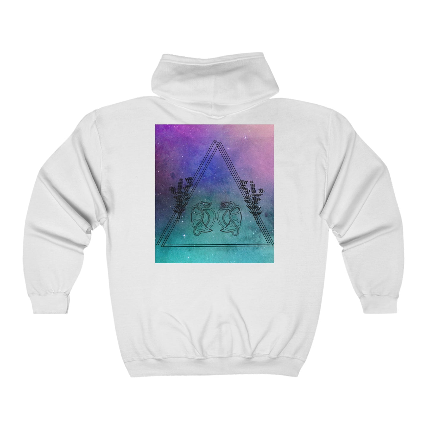 Galaxy Aries Zodiac Zip-Up Hoodie