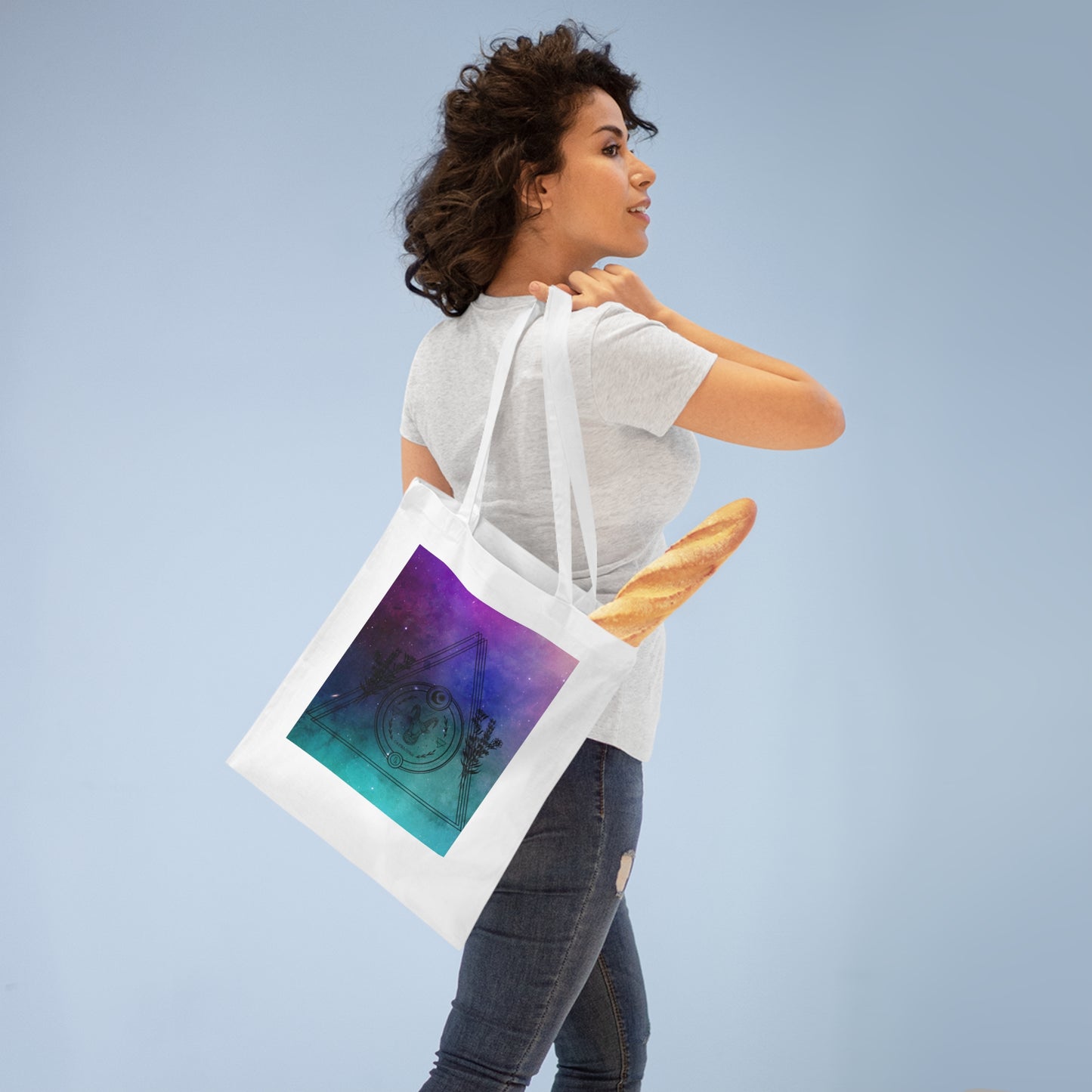 Galaxy Capricorn Zodiac Tote Bag