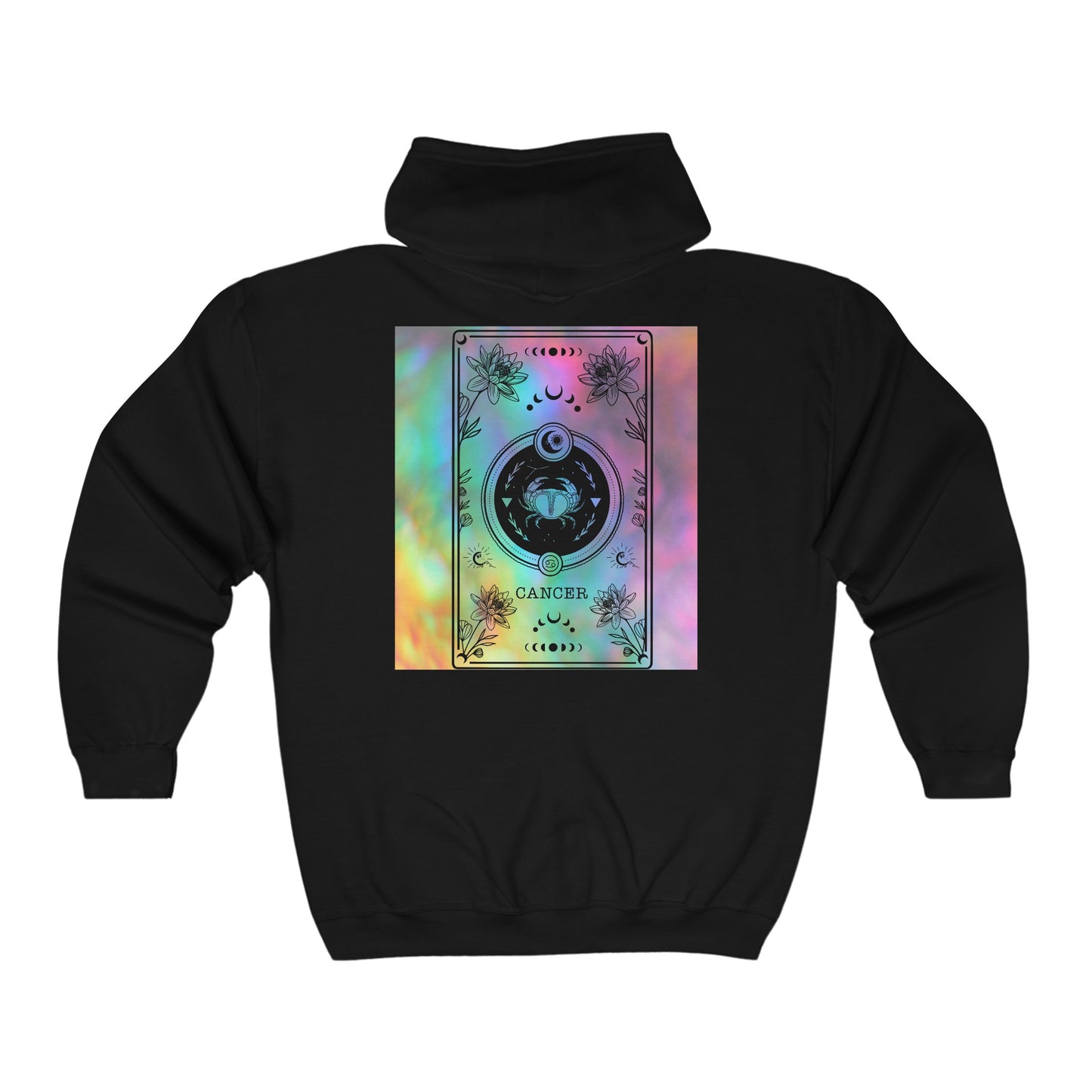 Cancer Zodiac Zip-Up Hoodie
