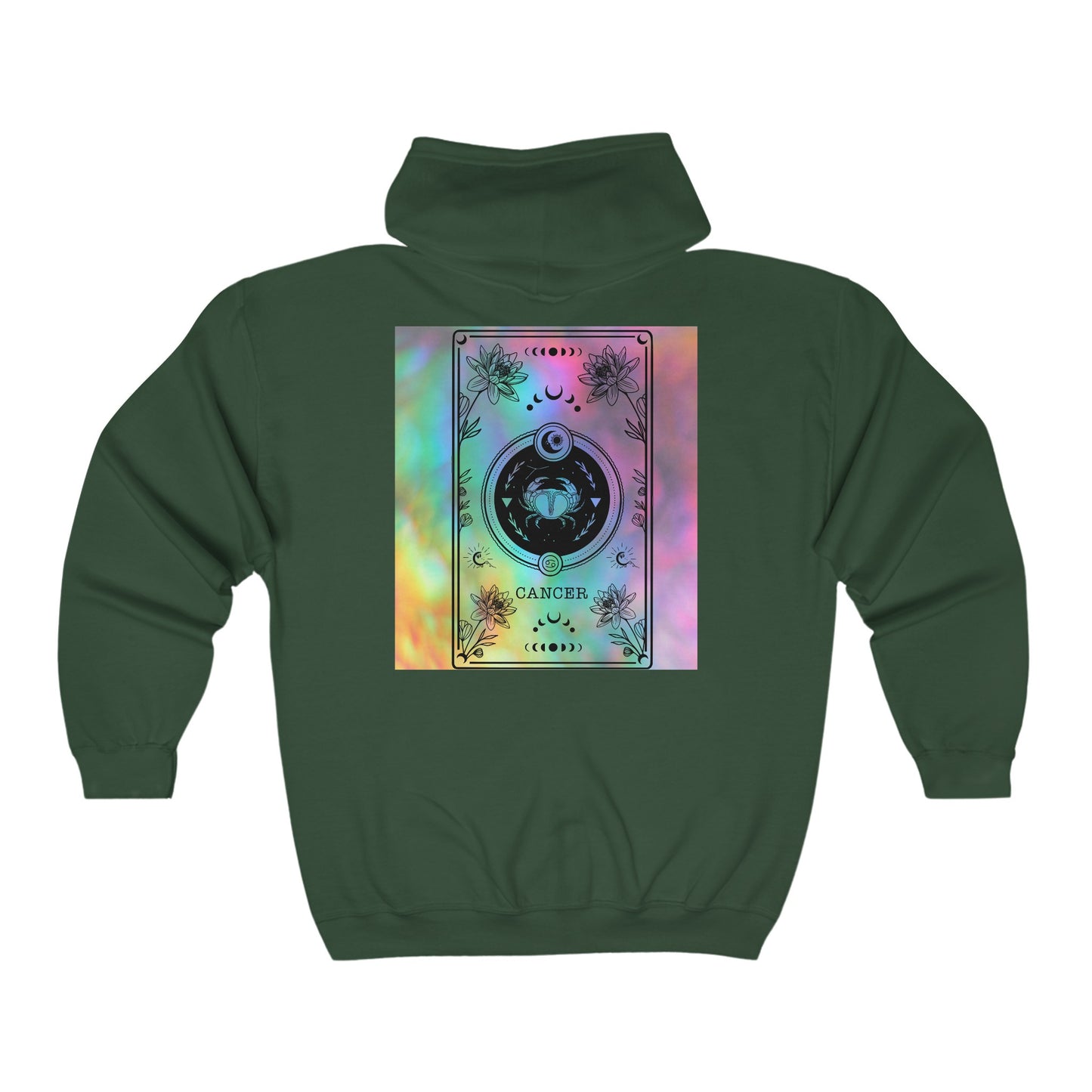 Cancer Zodiac Zip-Up Hoodie