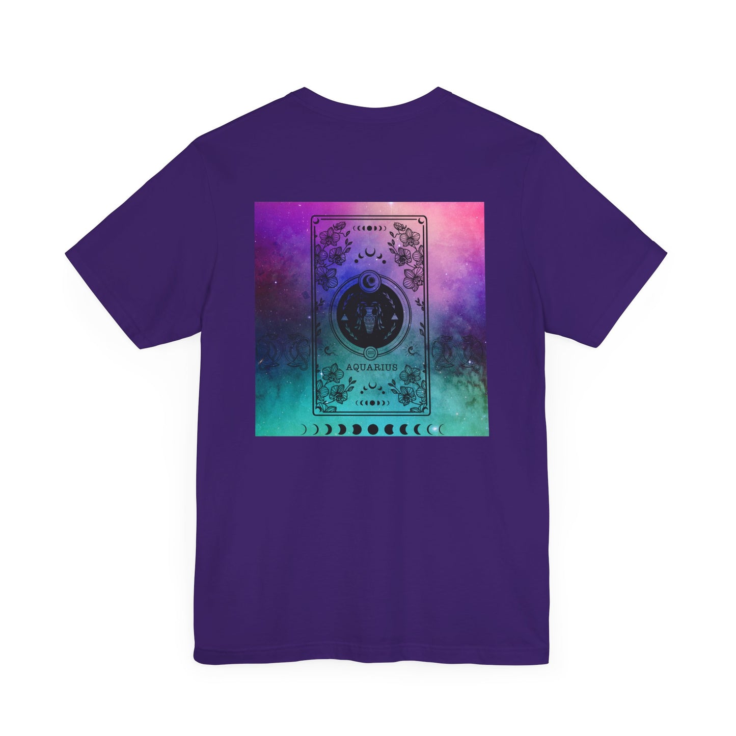 Aquarius Trippy Galaxy Zodiac Short Sleeve Tee