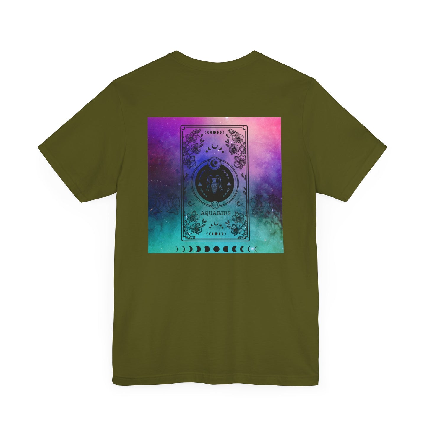 Aquarius Trippy Galaxy Zodiac Short Sleeve Tee