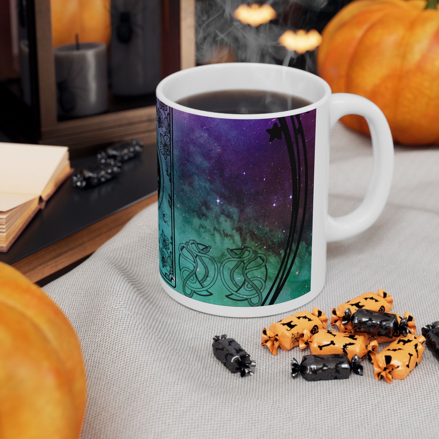Aquarius Stardust White Ceramic Mug