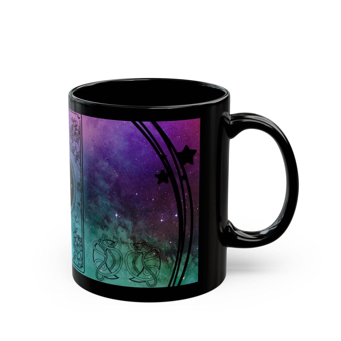 Scorpio Stardust Black Ceramic Mug