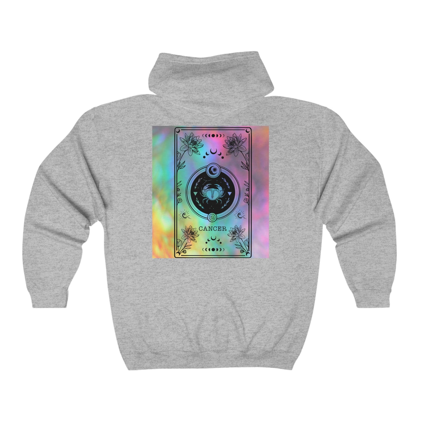 Cancer Zodiac Zip-Up Hoodie