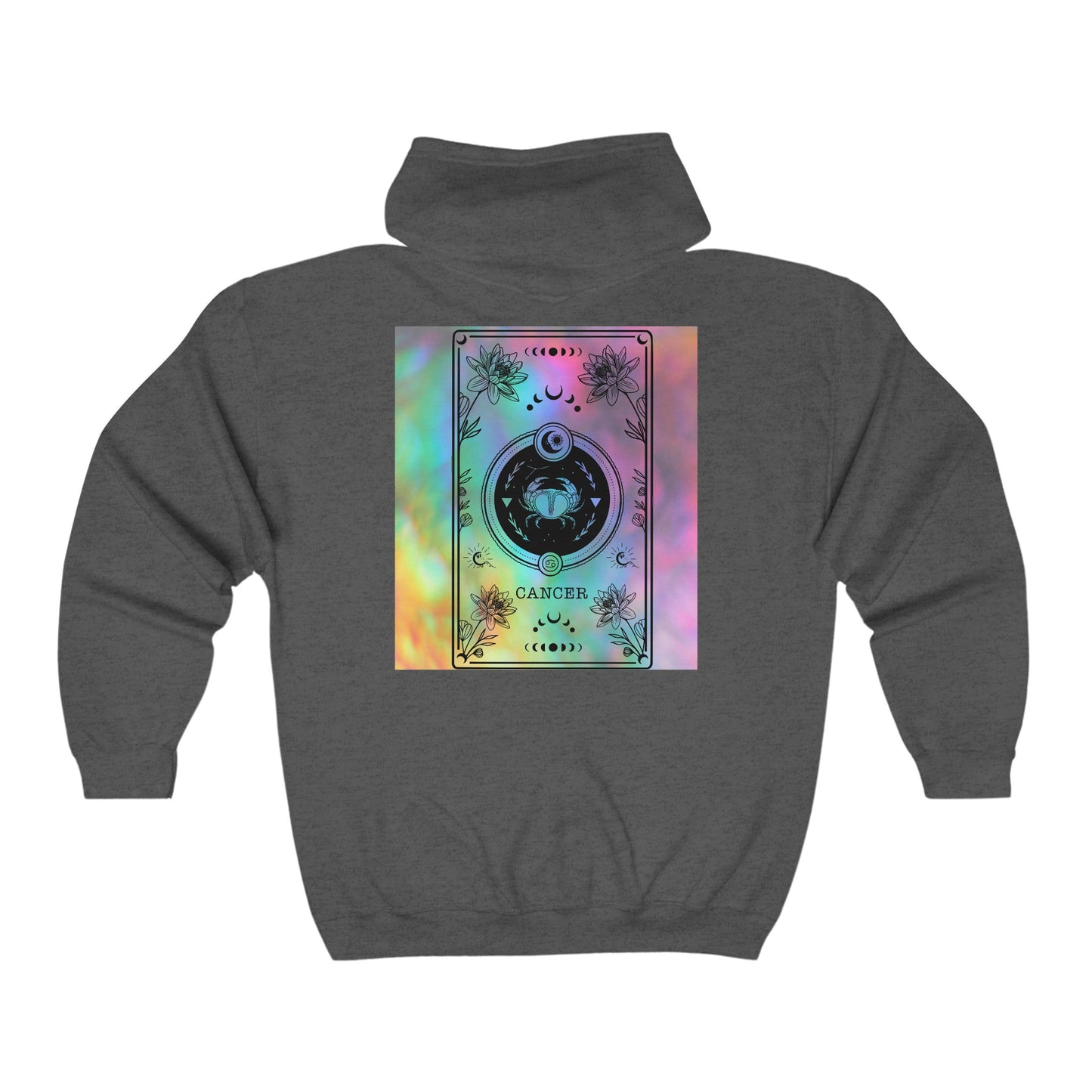 Cancer Zodiac Zip-Up Hoodie