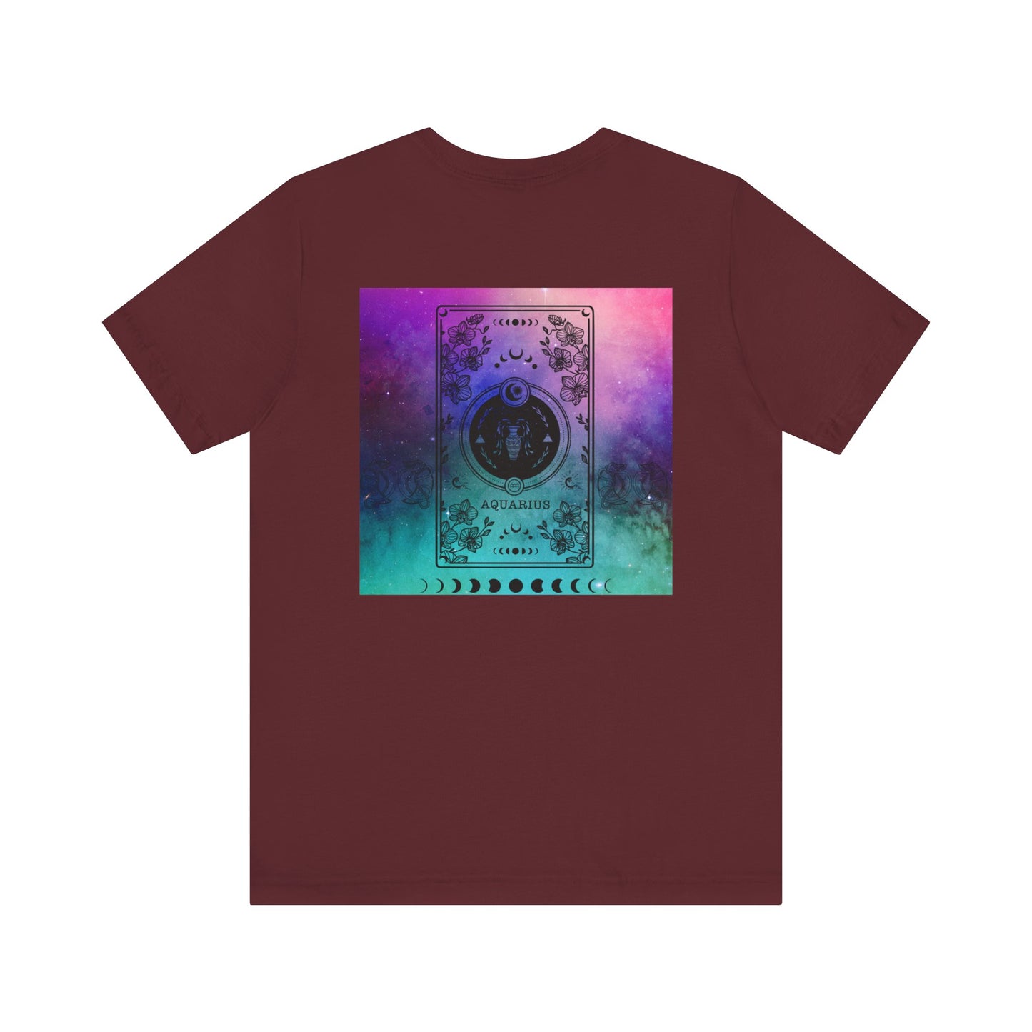 Aquarius Trippy Galaxy Zodiac Short Sleeve Tee