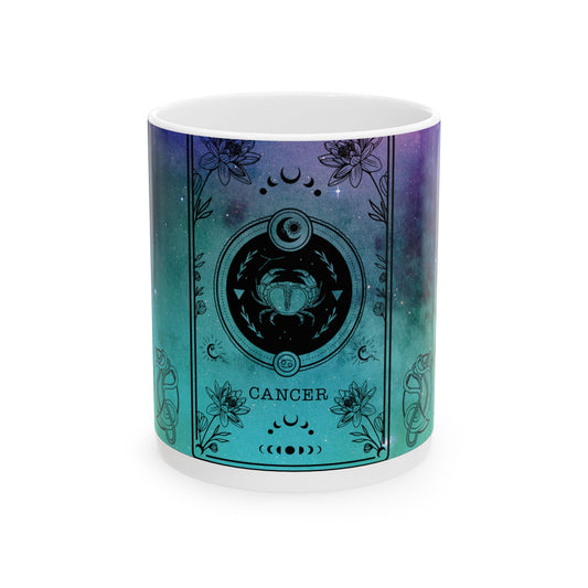 Cancer Stardust White Ceramic Mug