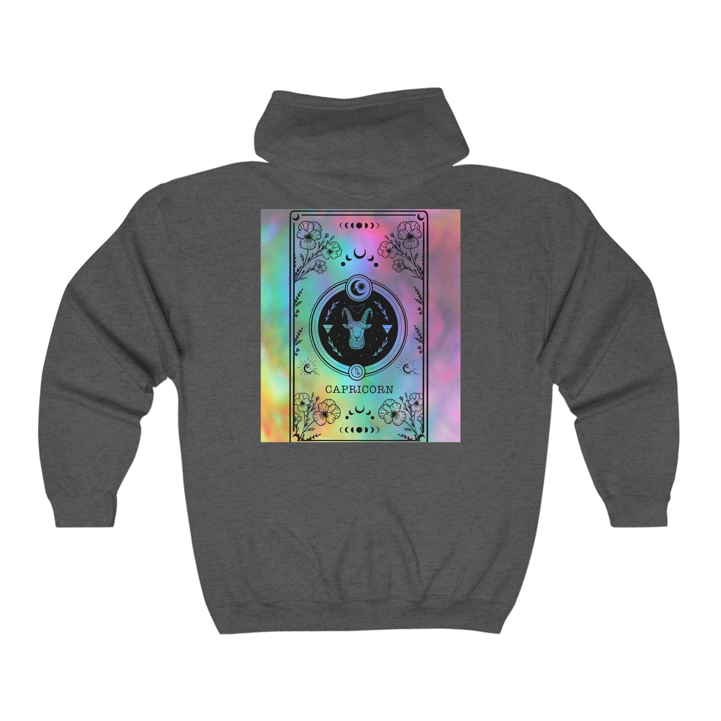 Capricorn Zodiac Zip-Up Hoodie