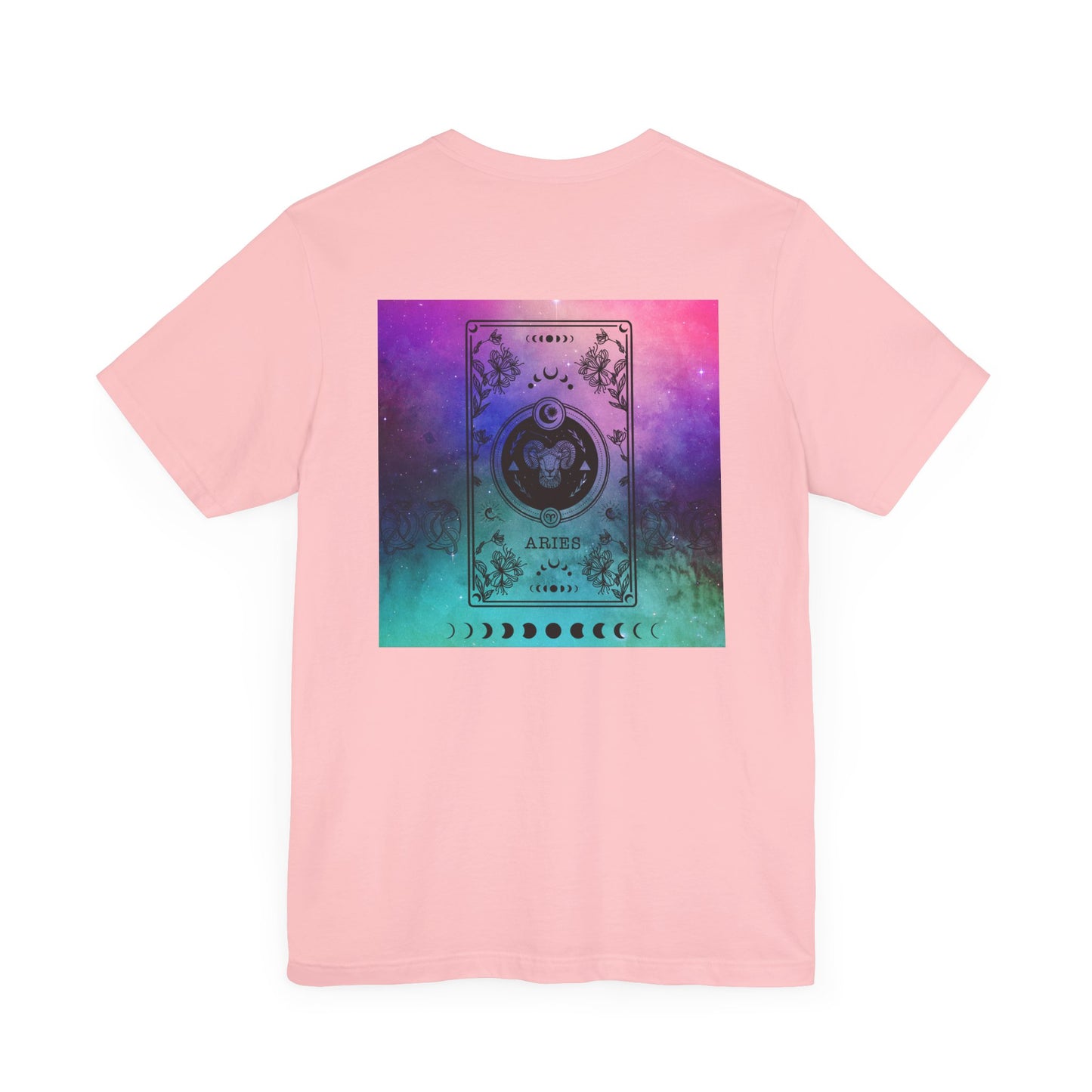 Aries Trippy Galaxy Zodiac Short Sleeve Tee