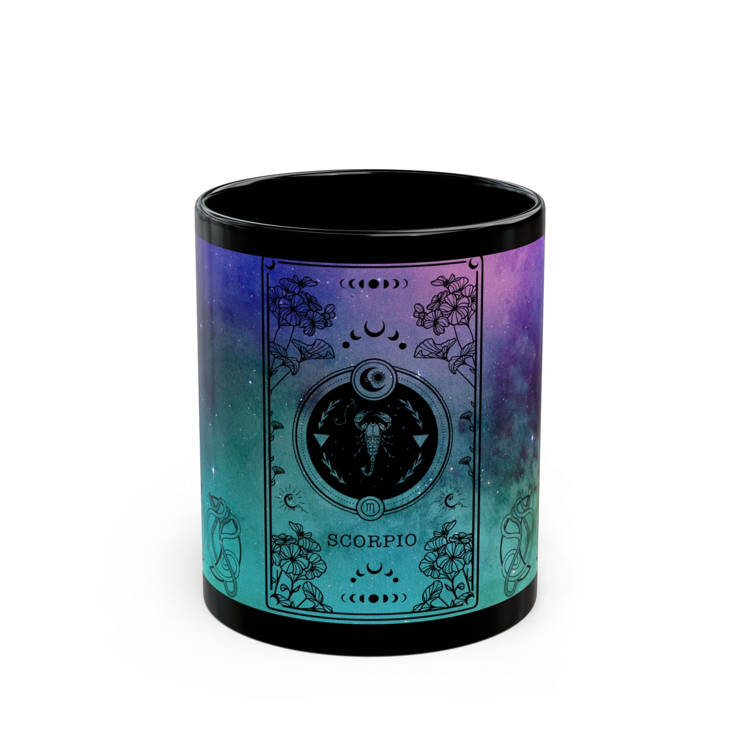 Scorpio Stardust Black Ceramic Mug