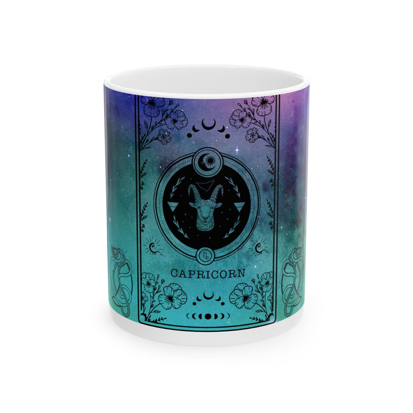 Capricorn Stardust White Ceramic Mug