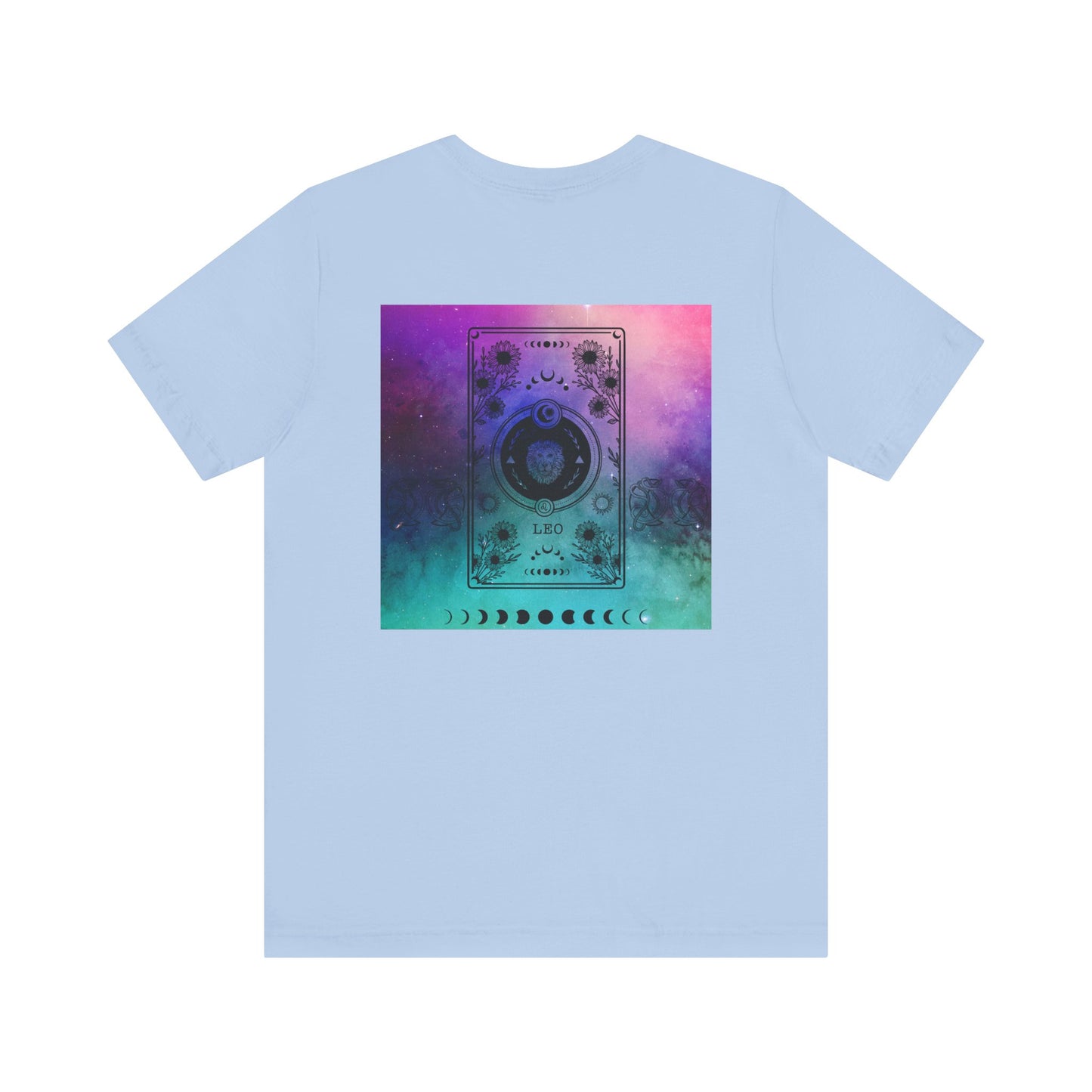 Leo Trippy Galaxy Zodiac Short Sleeve Tee