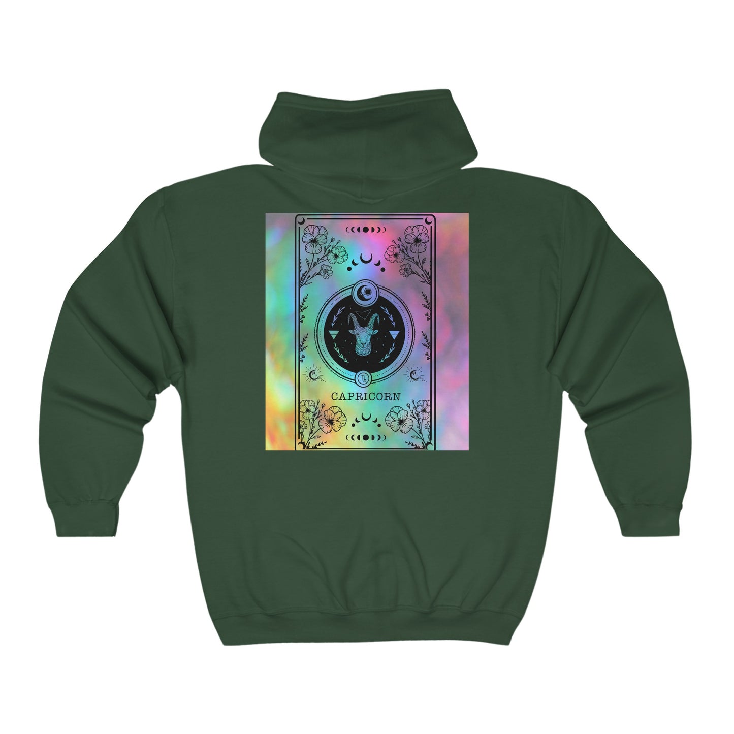 Capricorn Zodiac Zip-Up Hoodie