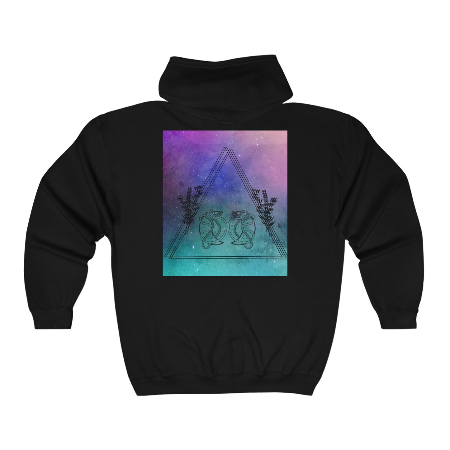 Galaxy Leo Zodiac Zip-Up Hoodie