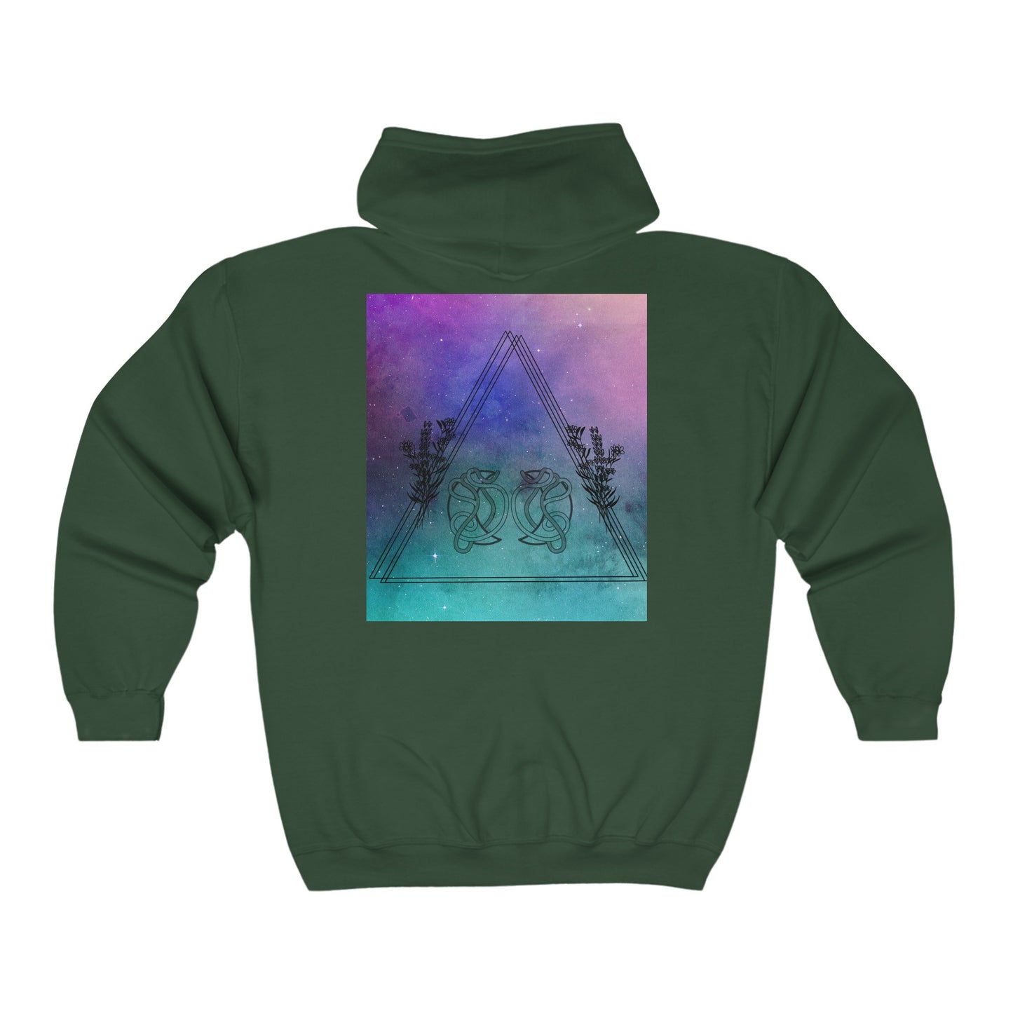 Galaxy Aquarius Zodiac Zip-Up Hoodie