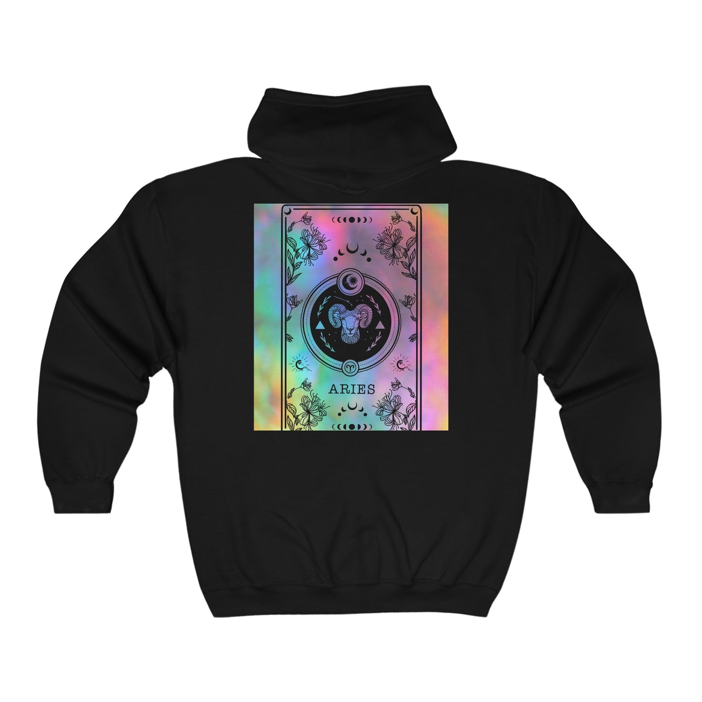 Aries Zodiac Zip-Up Hoodie