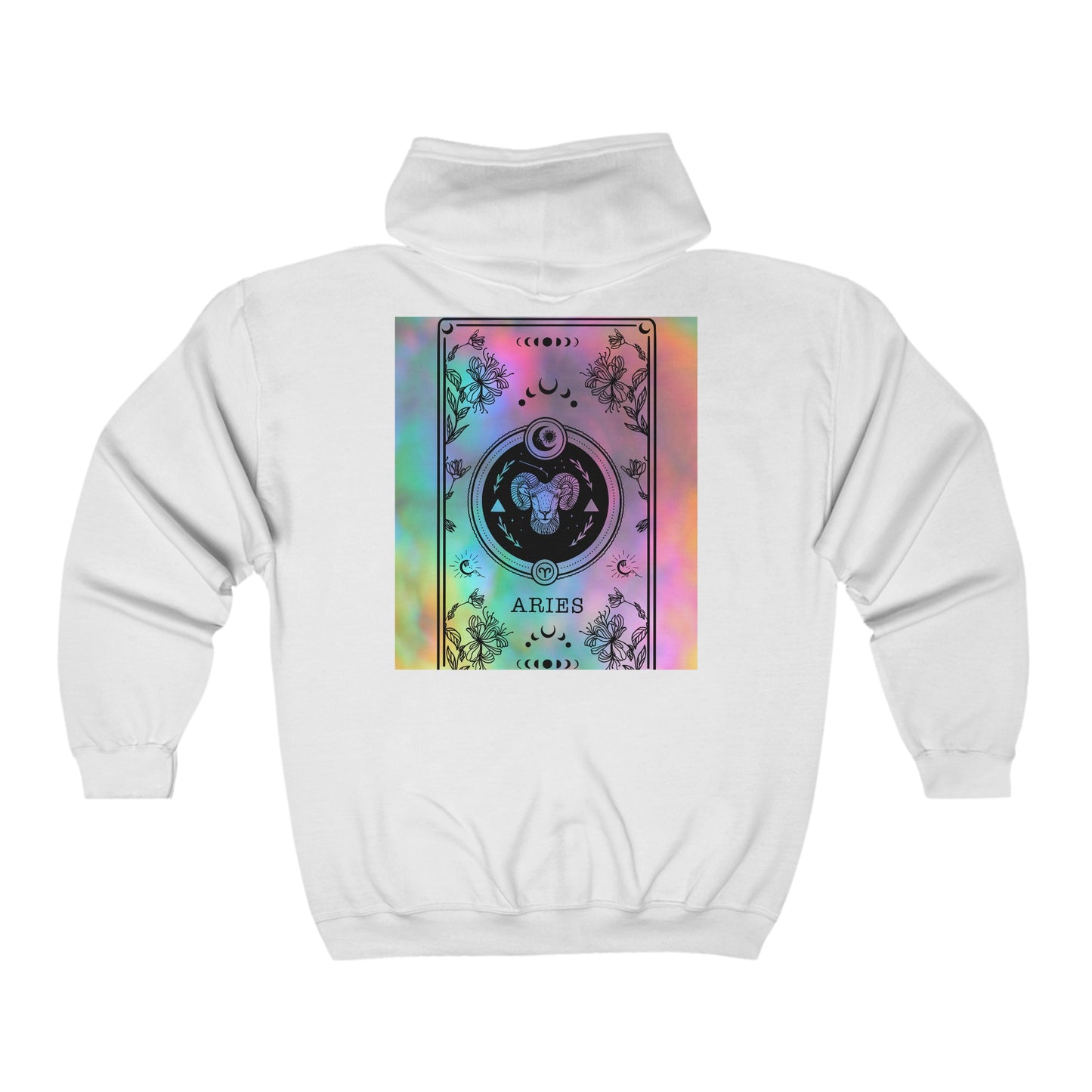 Aries Zodiac Zip-Up Hoodie