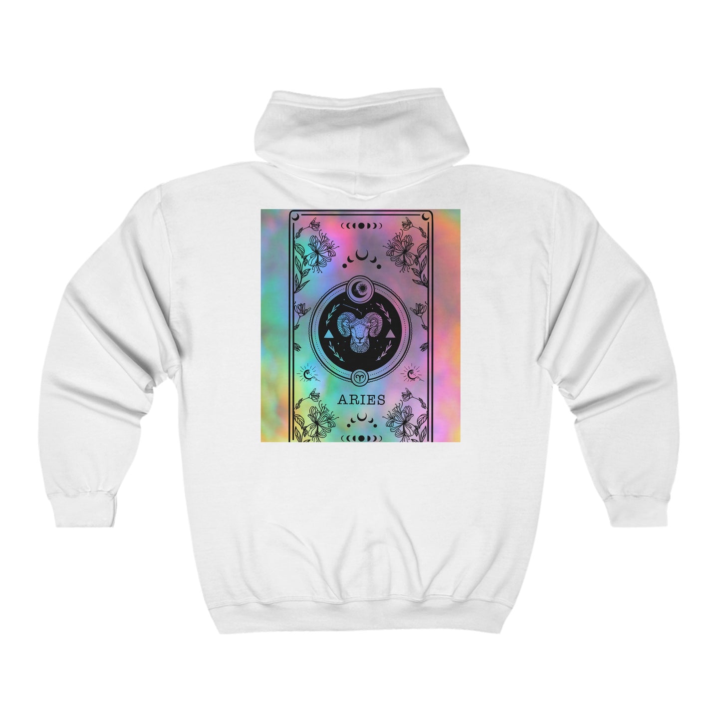 Aries Zodiac Zip-Up Hoodie