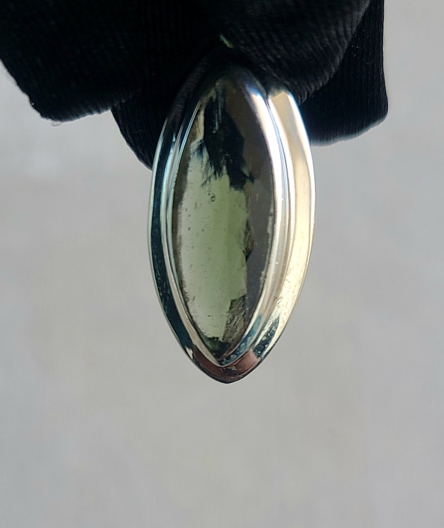 Genuine Large Faceted Moldavite Pendant (15ct)