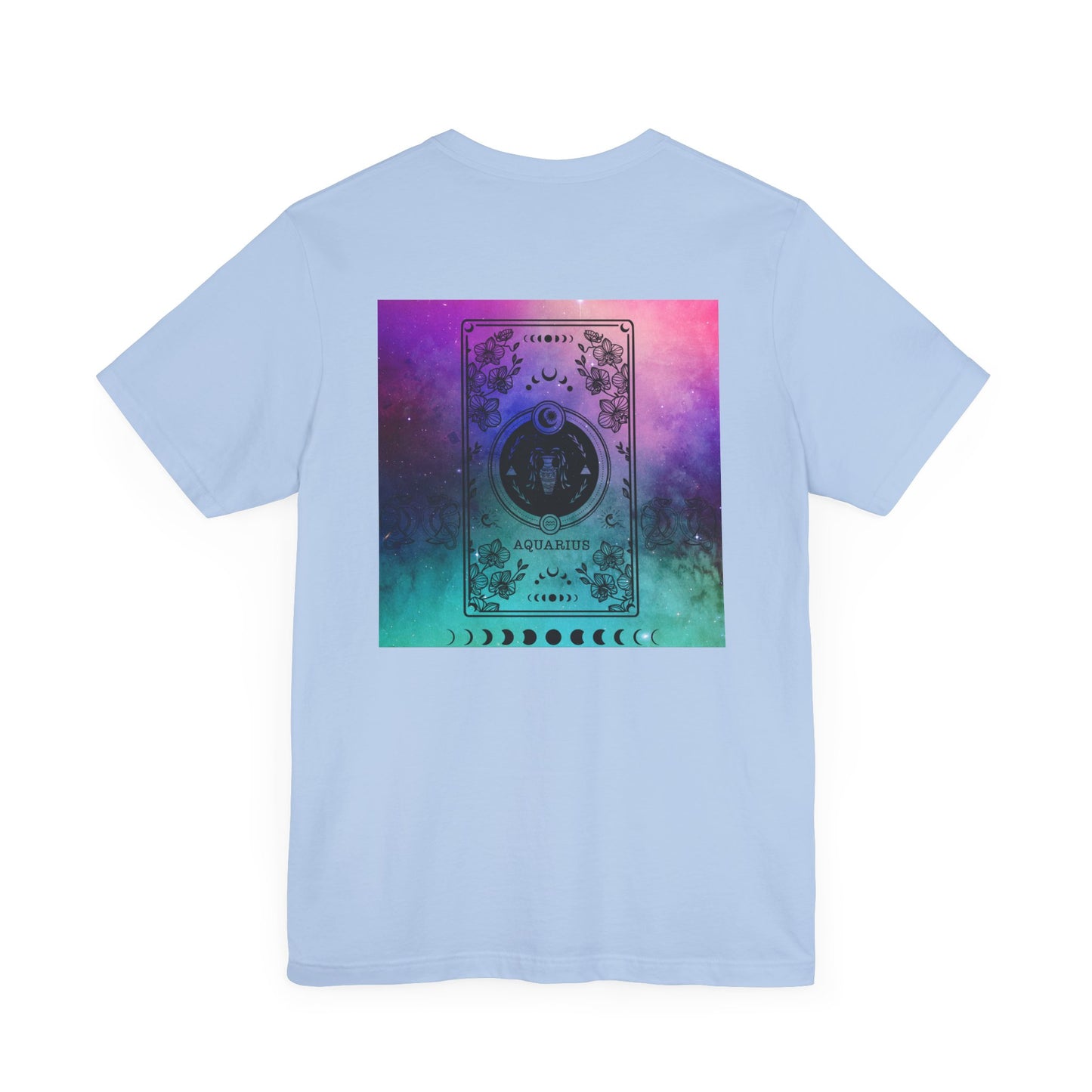 Aquarius Trippy Galaxy Zodiac Short Sleeve Tee