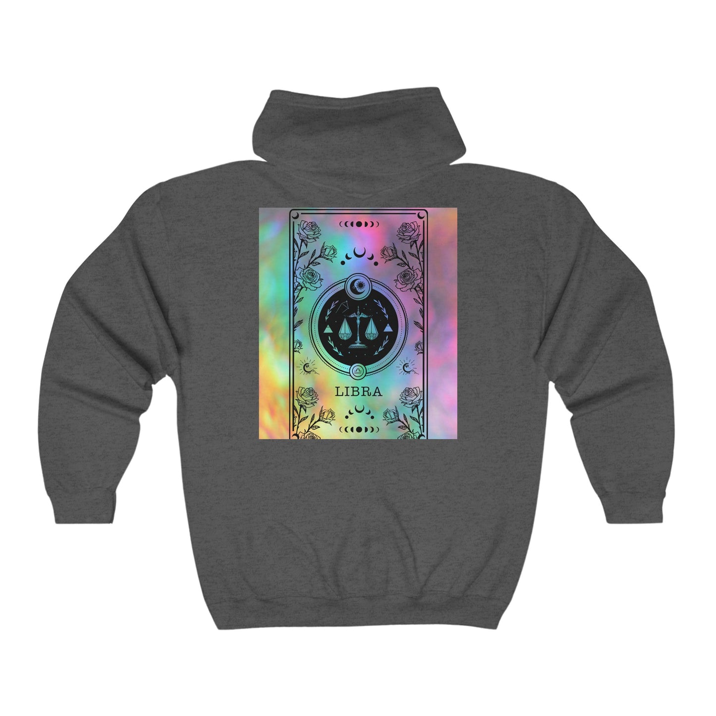 Libra Zodiac Zip-Up Hoodie