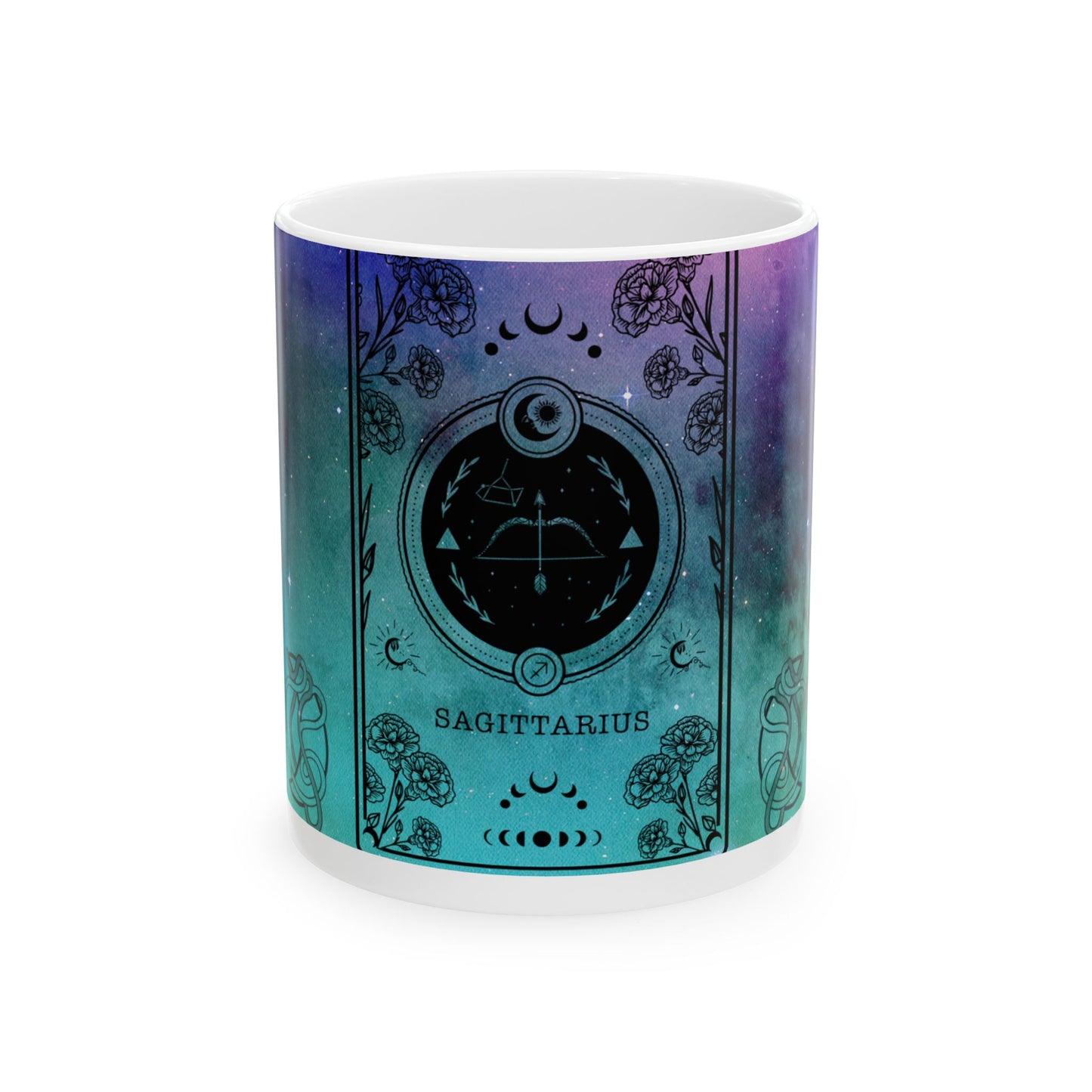 Sagittarius Stardust White Ceramic Mug