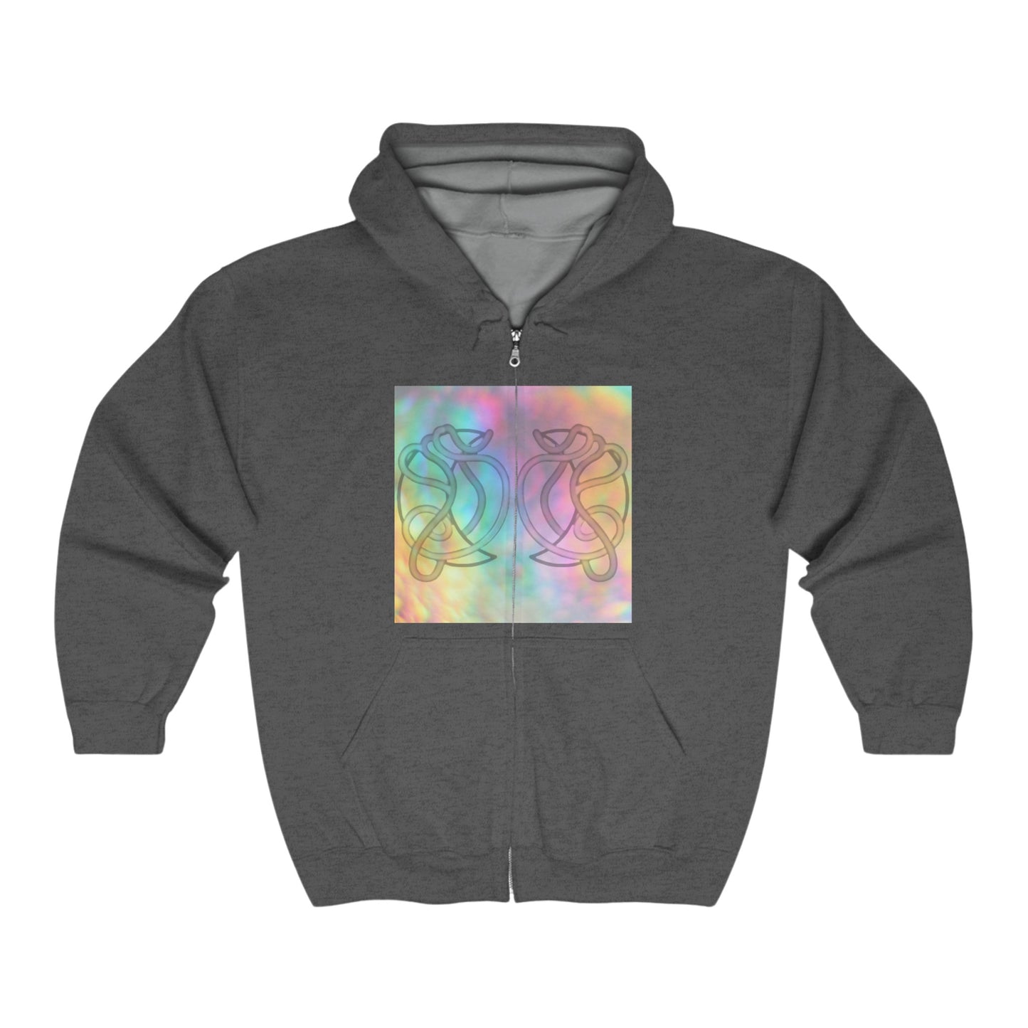 Aquarius Zodiac Zip-Up Hoodie